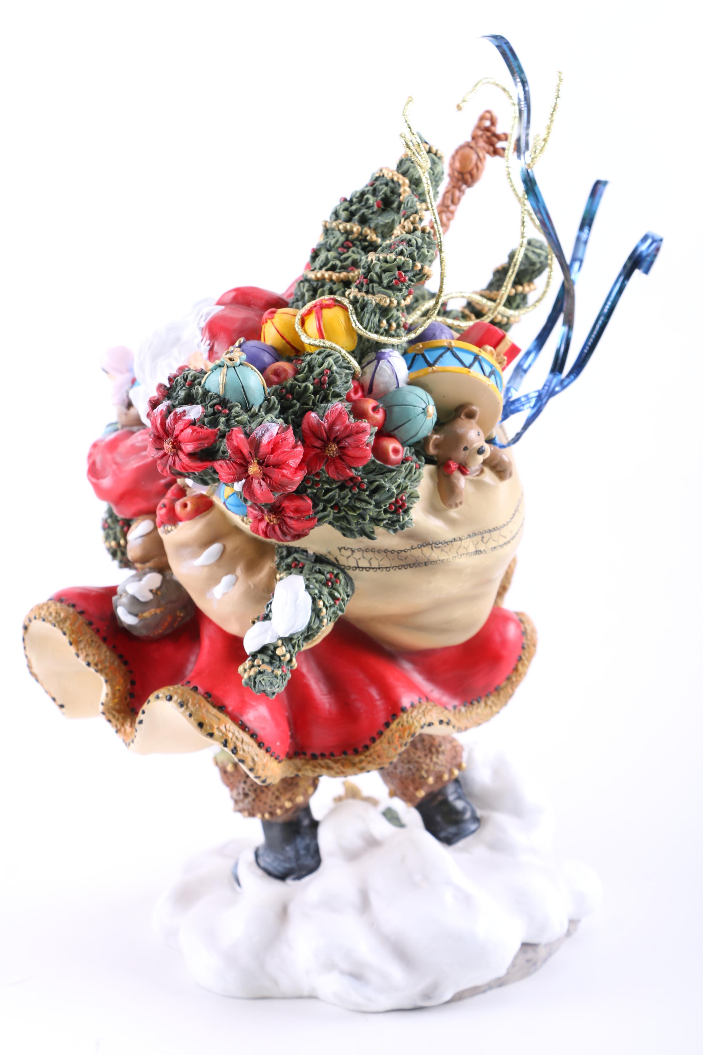 Peggy Abrams Assorted Ceramic Santa Figurines