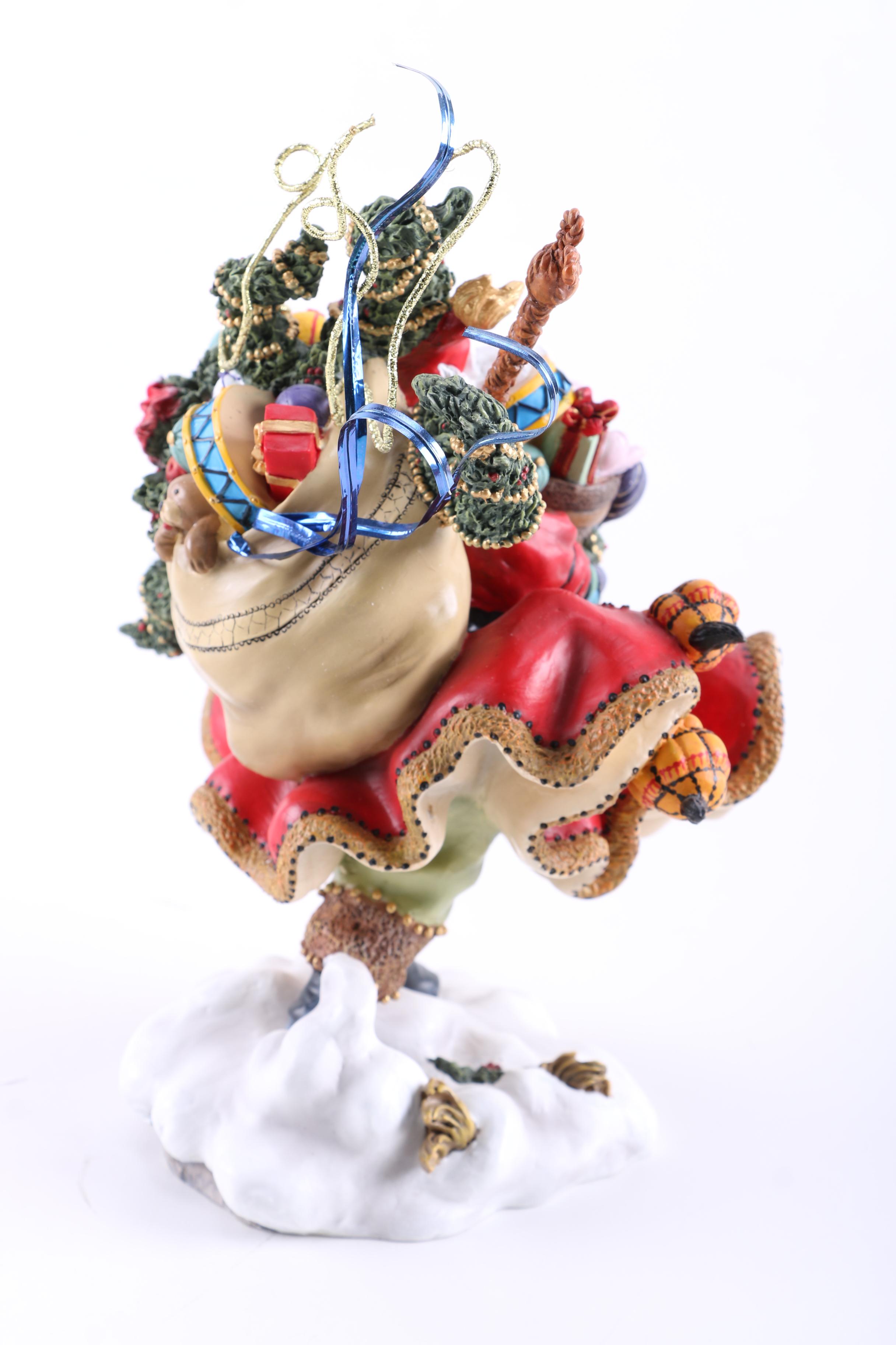 Peggy Abrams Assorted Ceramic Santa Figurines