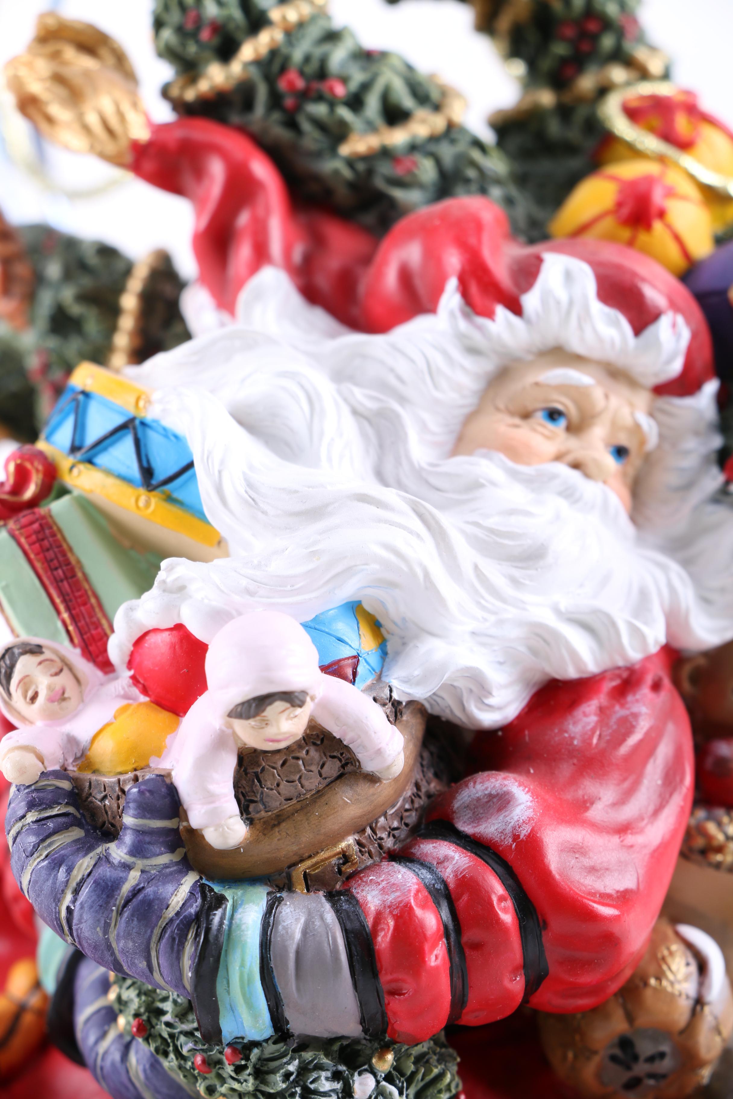 Peggy Abrams Assorted Ceramic Santa Figurines