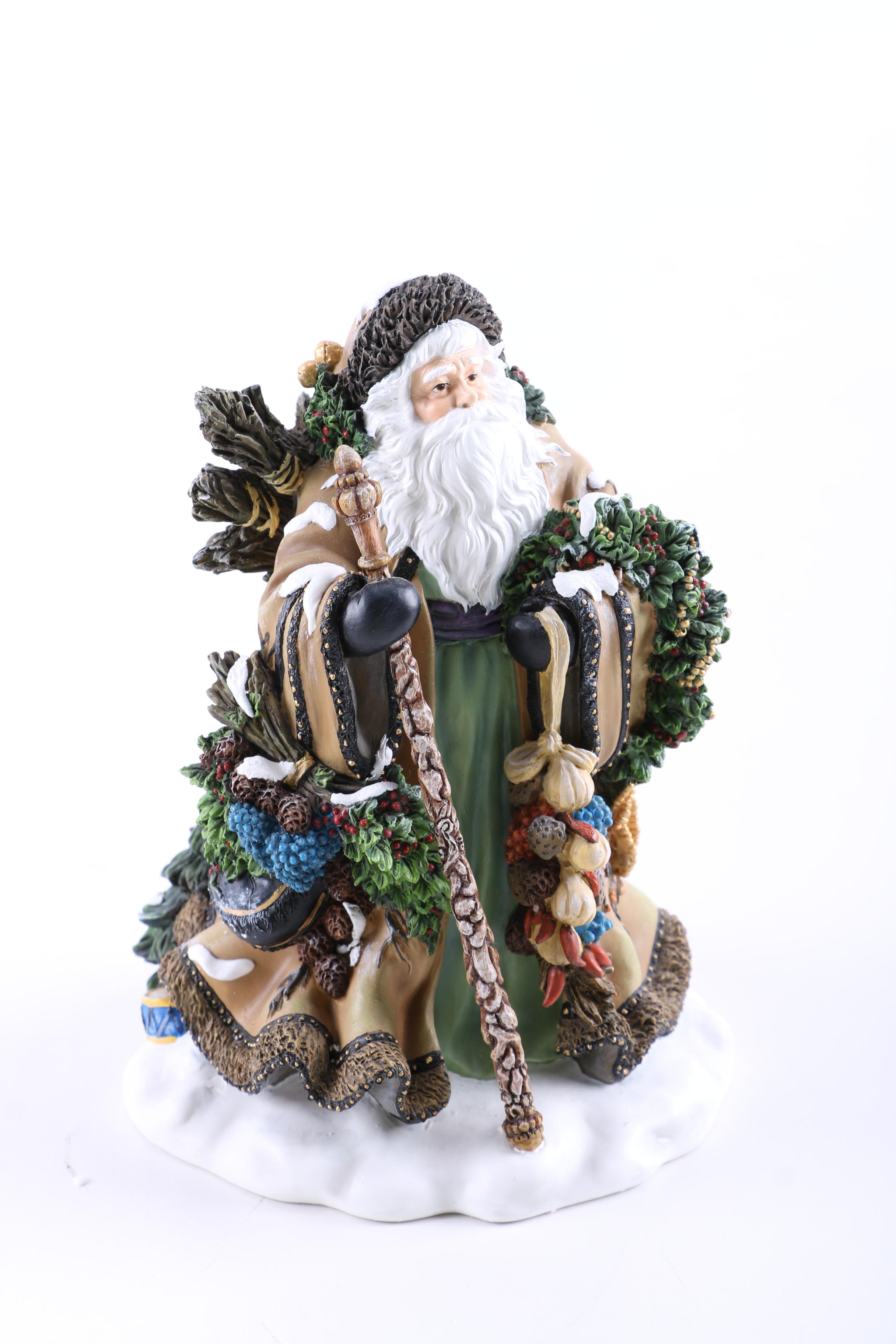 Peggy Abrams Assorted Ceramic Santa Figurines