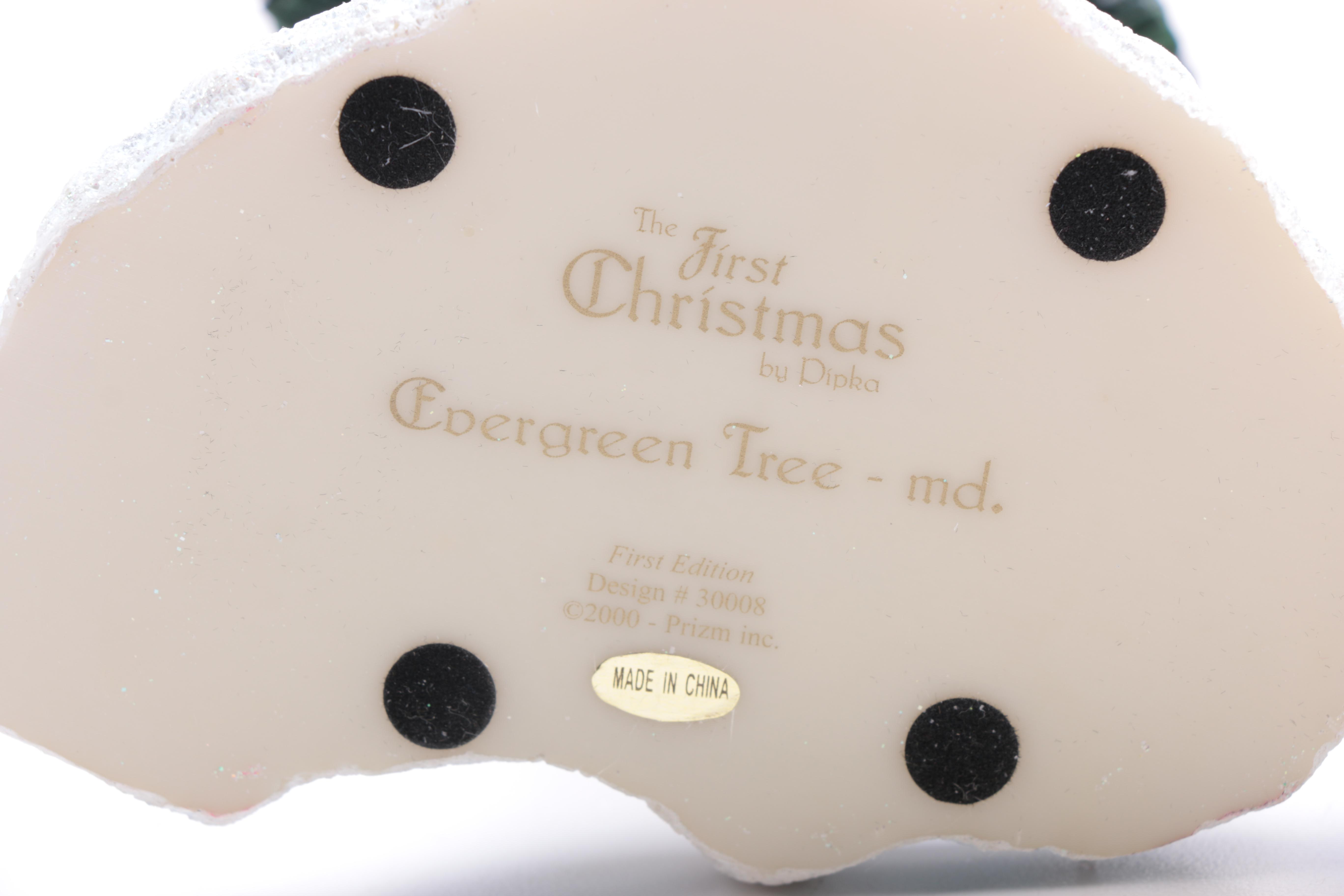 Pipka "The First Christmas" Evergreen Tree Figurines
