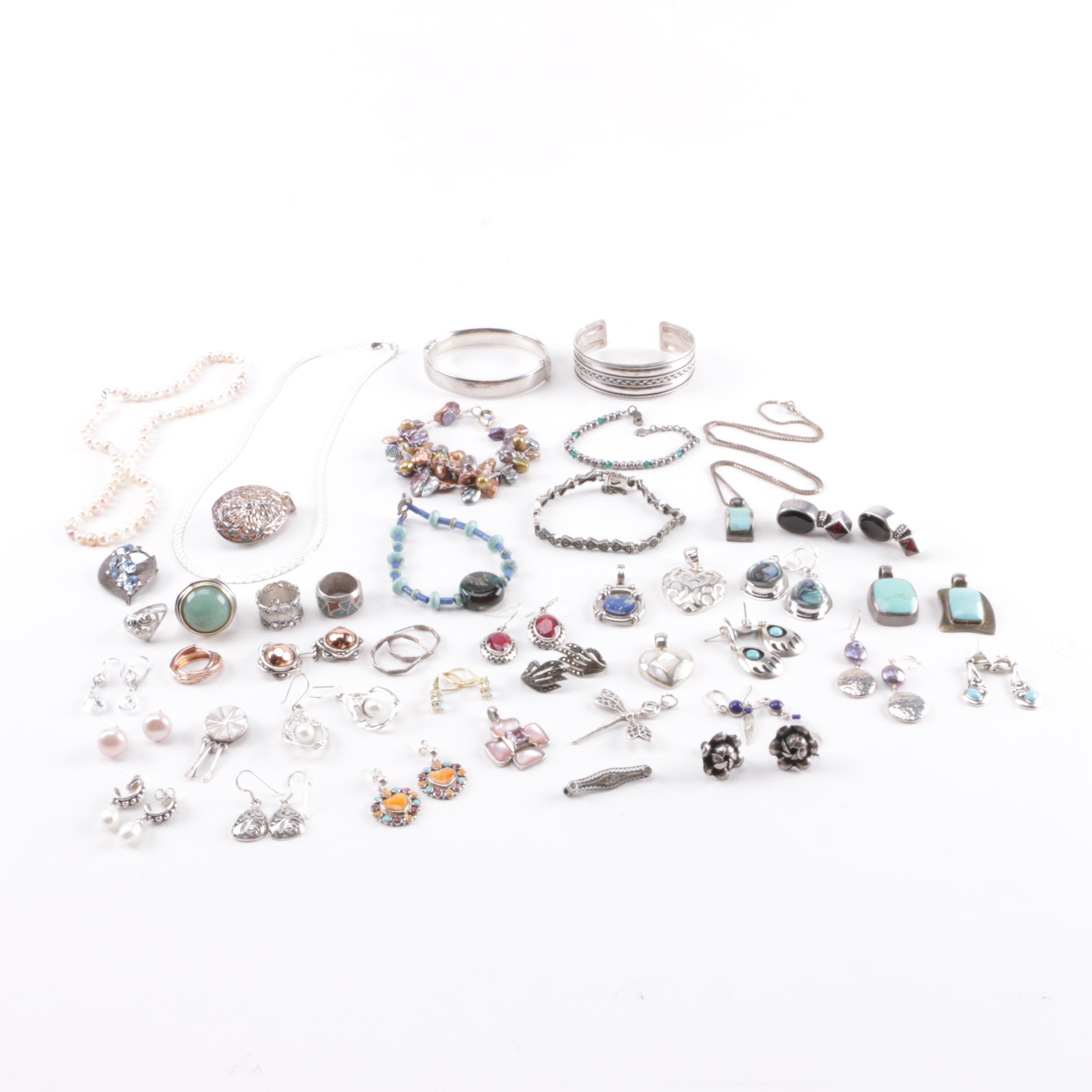 Sterling Silver Jewelry With Gemstones