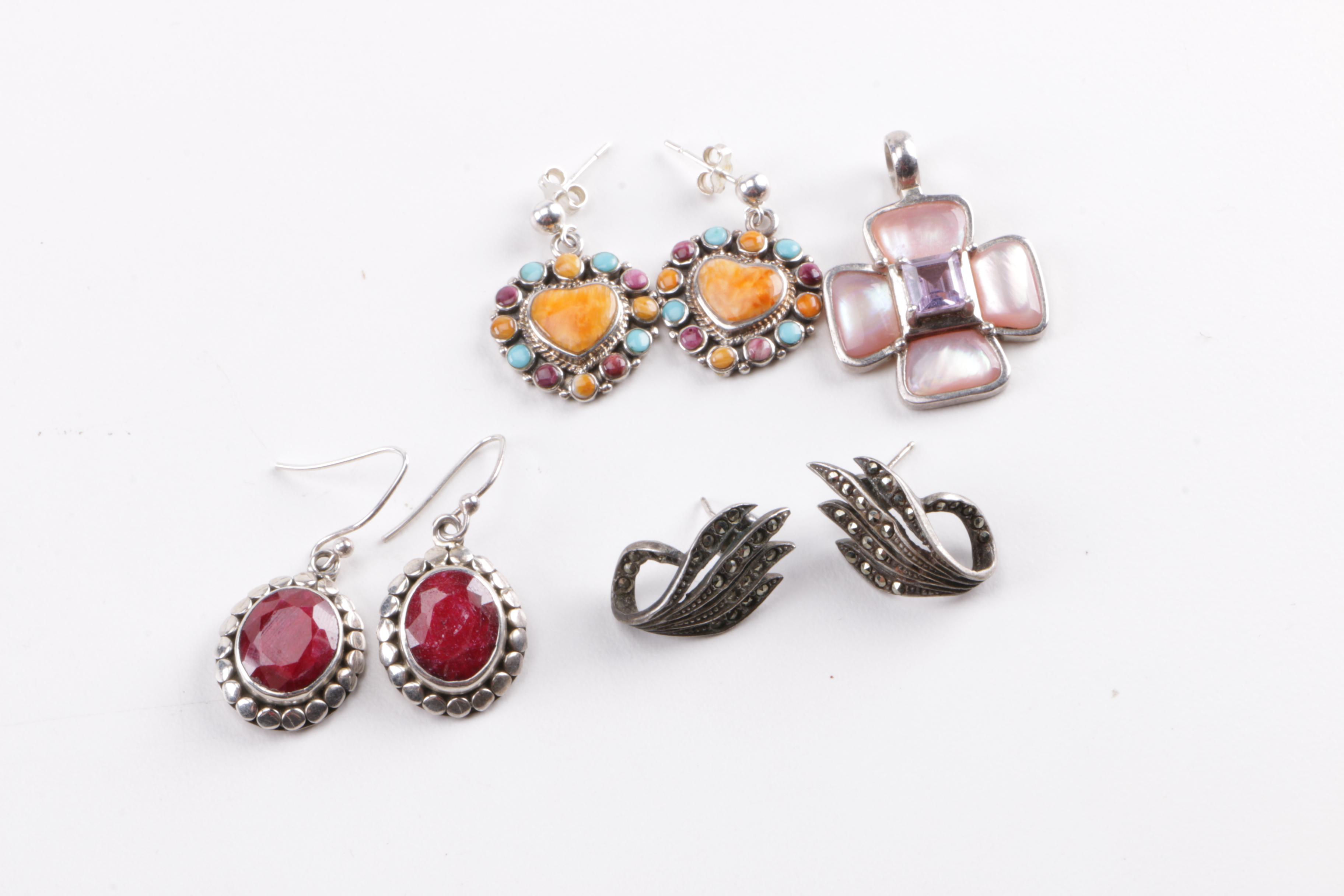 Sterling Silver Jewelry With Gemstones