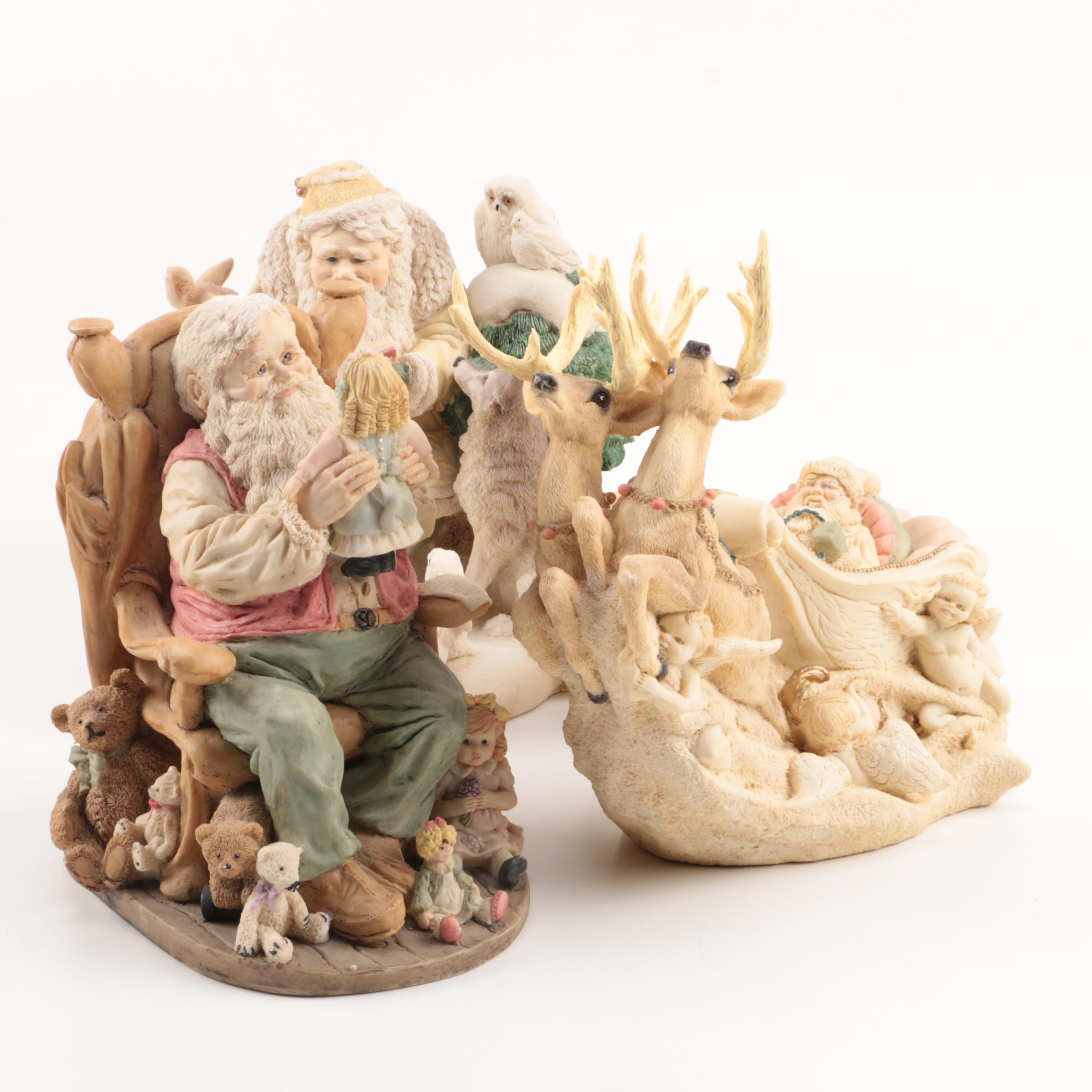 United Design "The Legend of Santa Claus" Limited Edition Ceramic Figurines