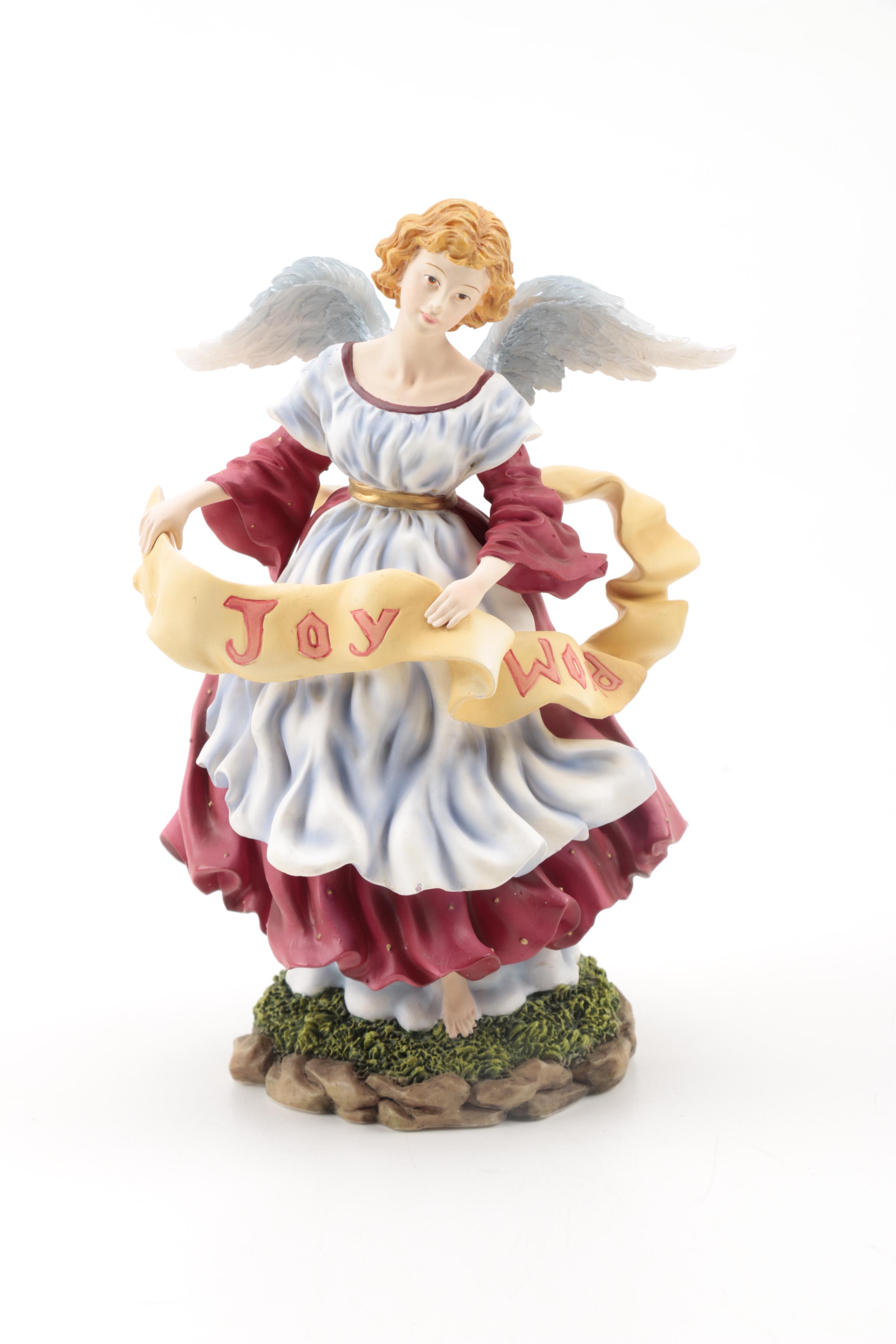 Two Pipka Angel Ceramic Figures