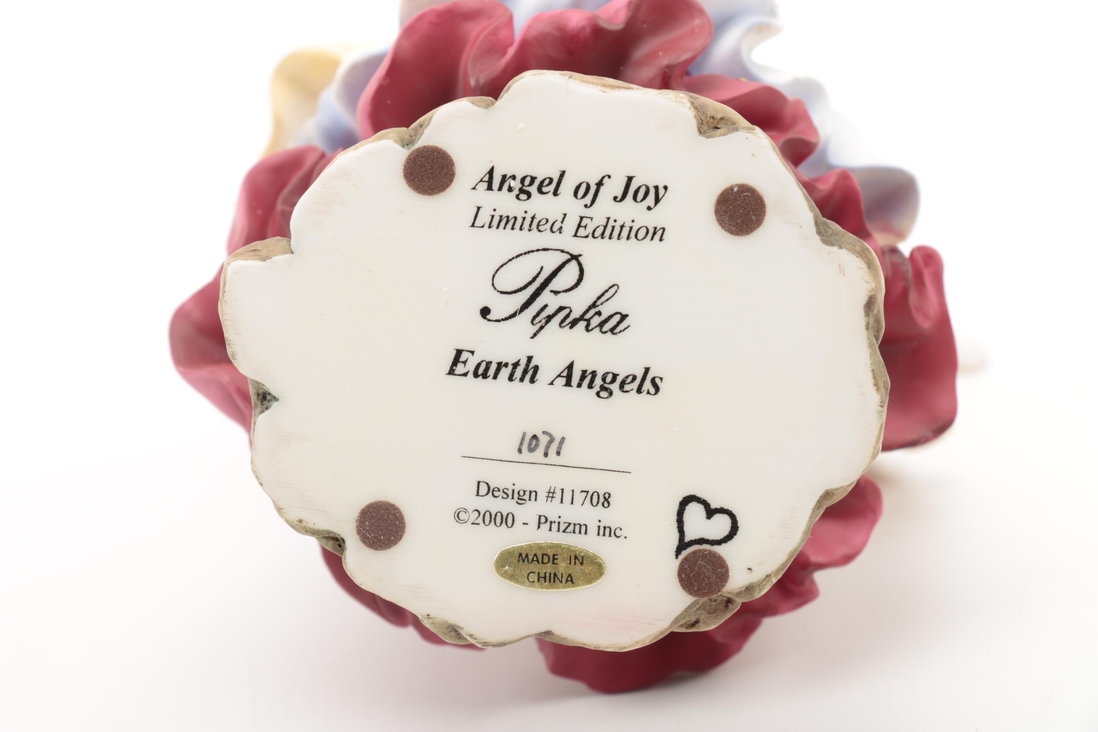 Two Pipka Angel Ceramic Figures