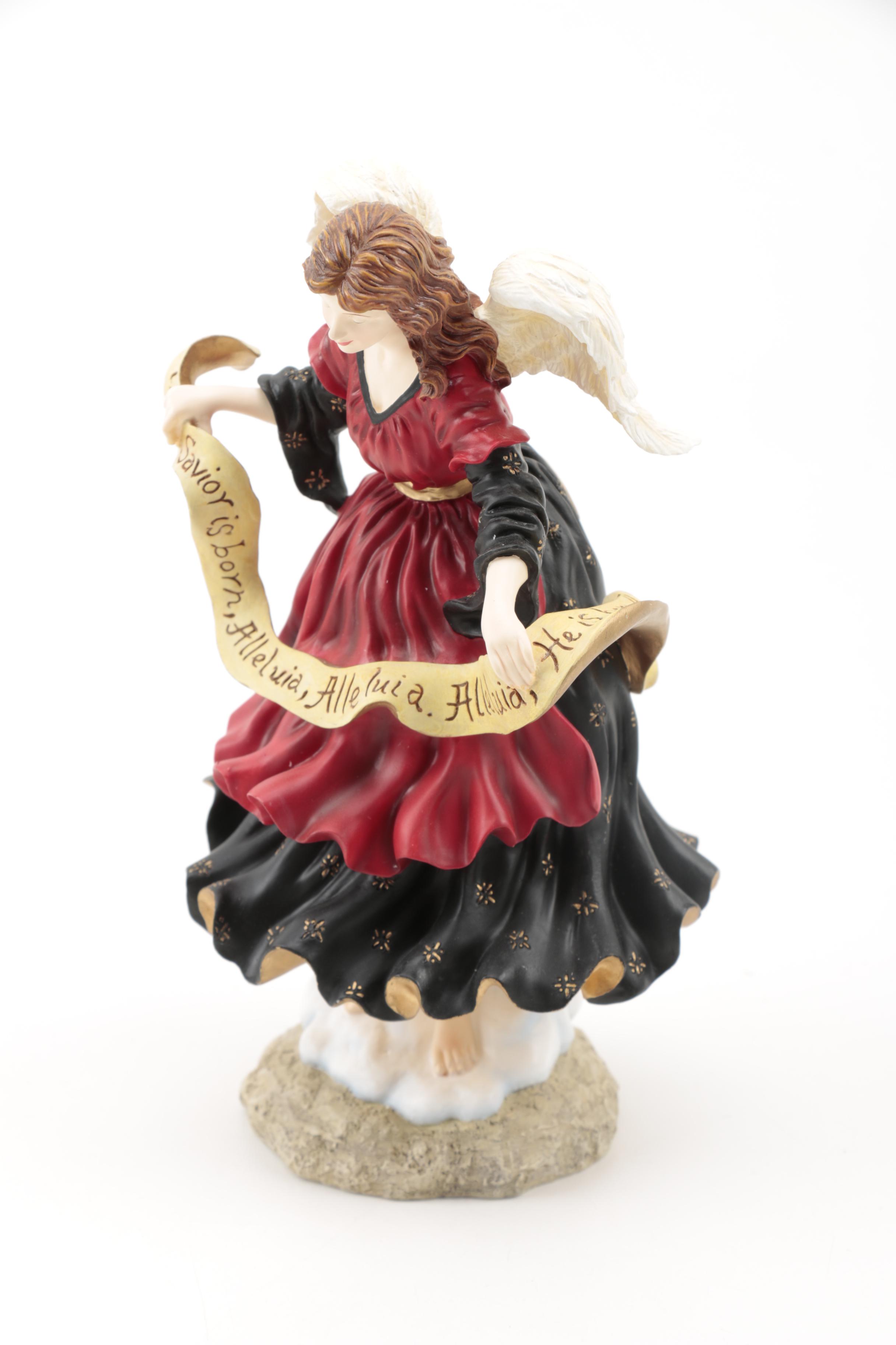 Two Pipka Angel Ceramic Figures