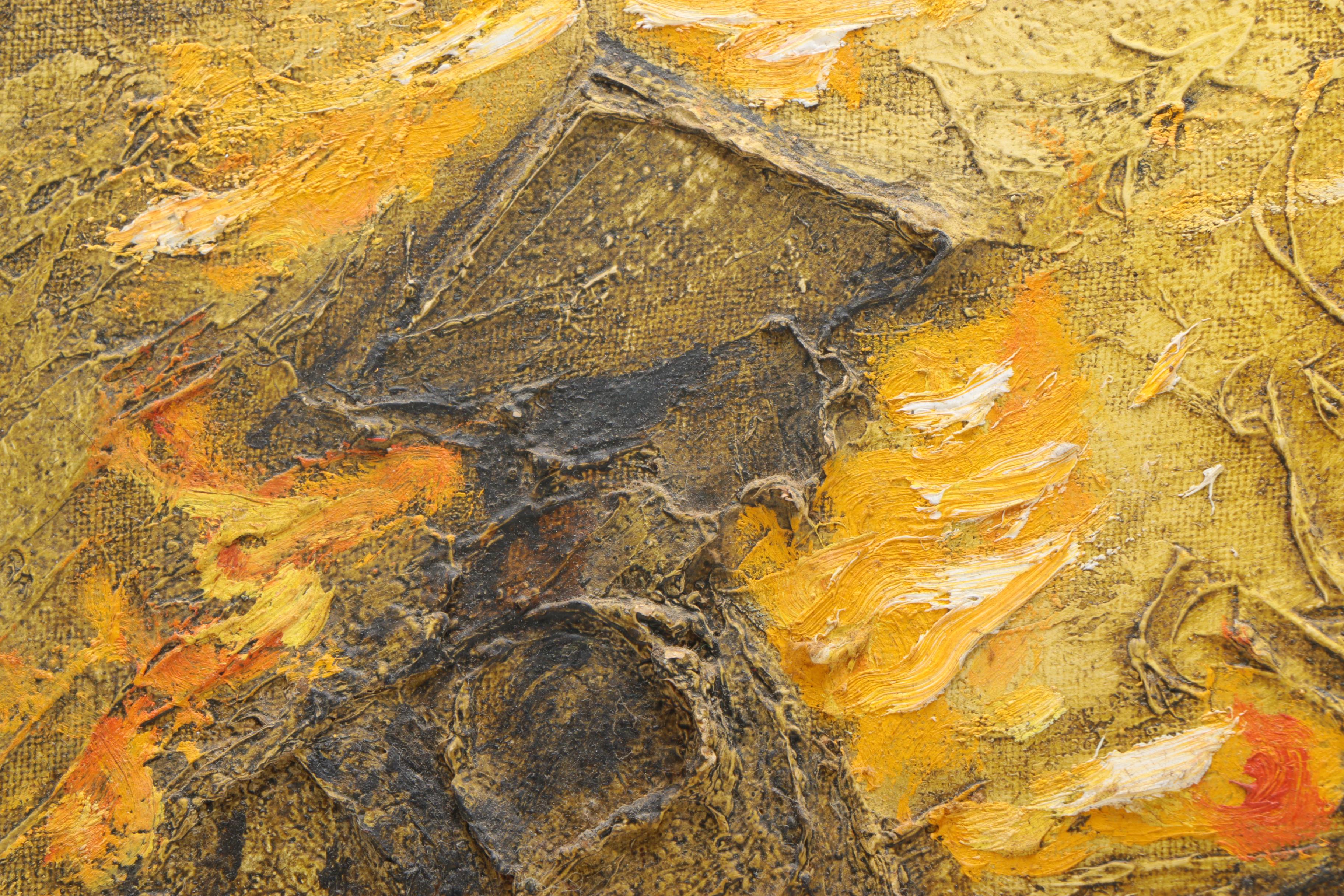 Oil Painting on Canvas of Abstracted Figure