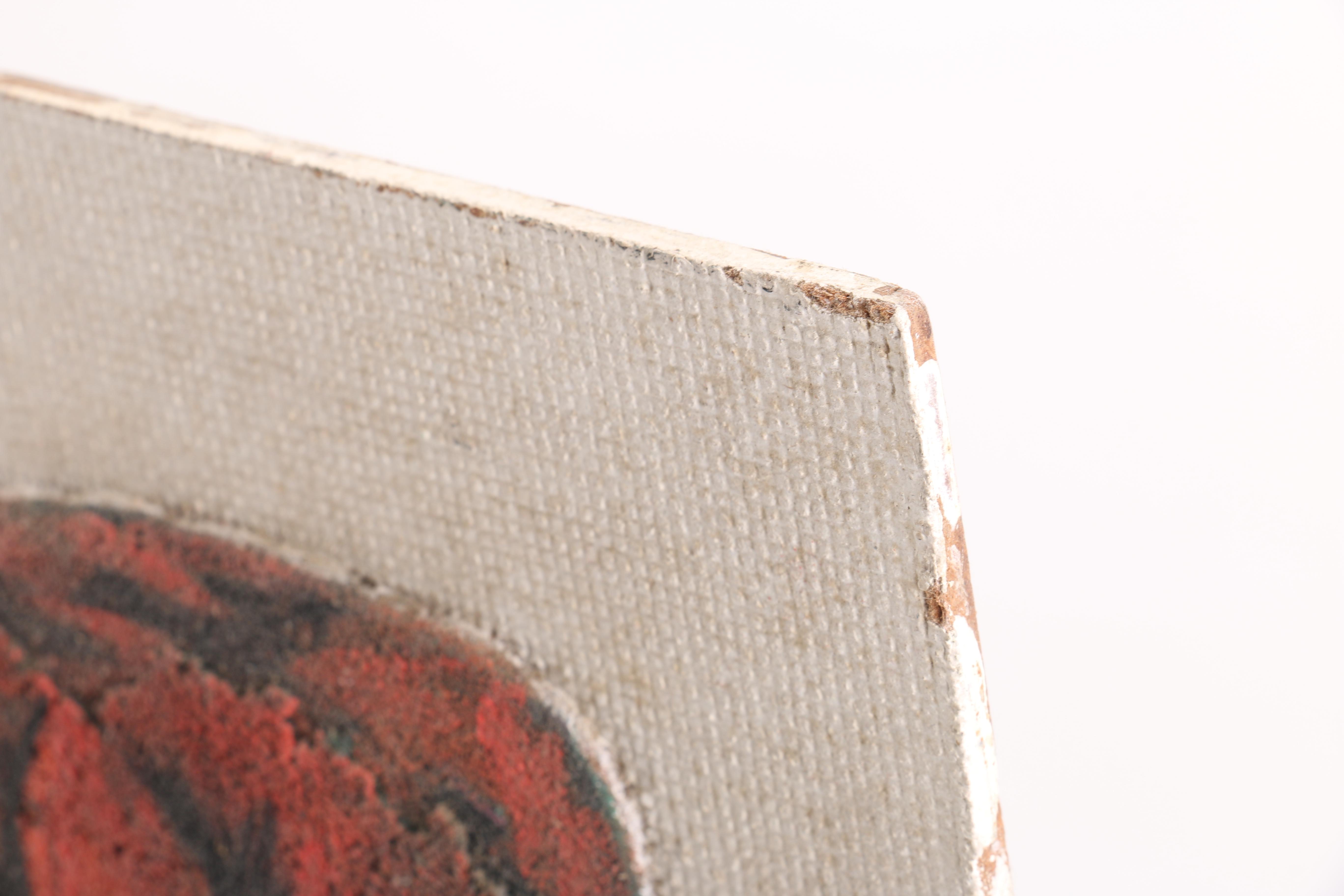 Oil Pastel Drawing of Buddha Statue