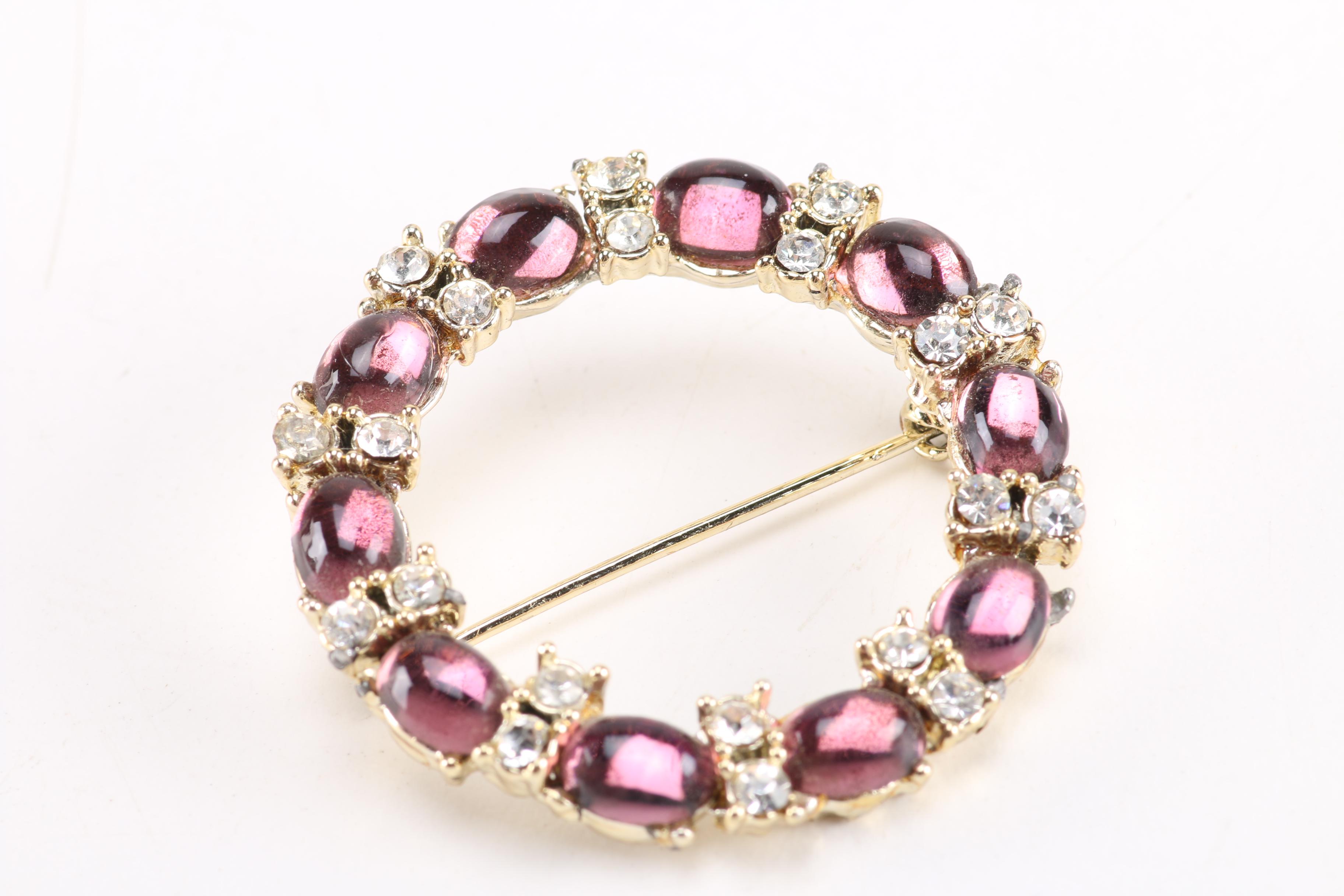 Vintage Jewelry Including Limoges and Warner