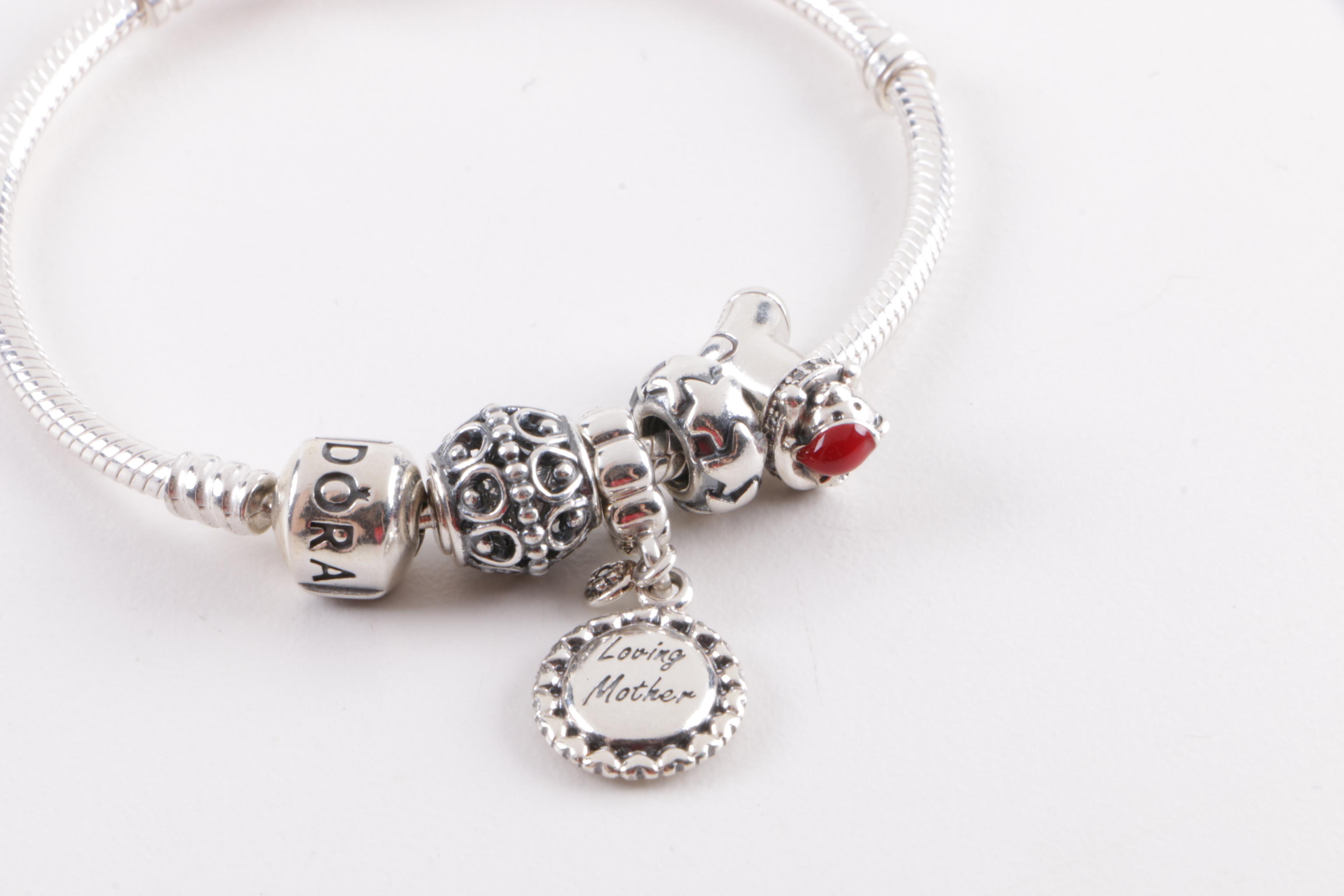 Pandora Bracelet and Charms