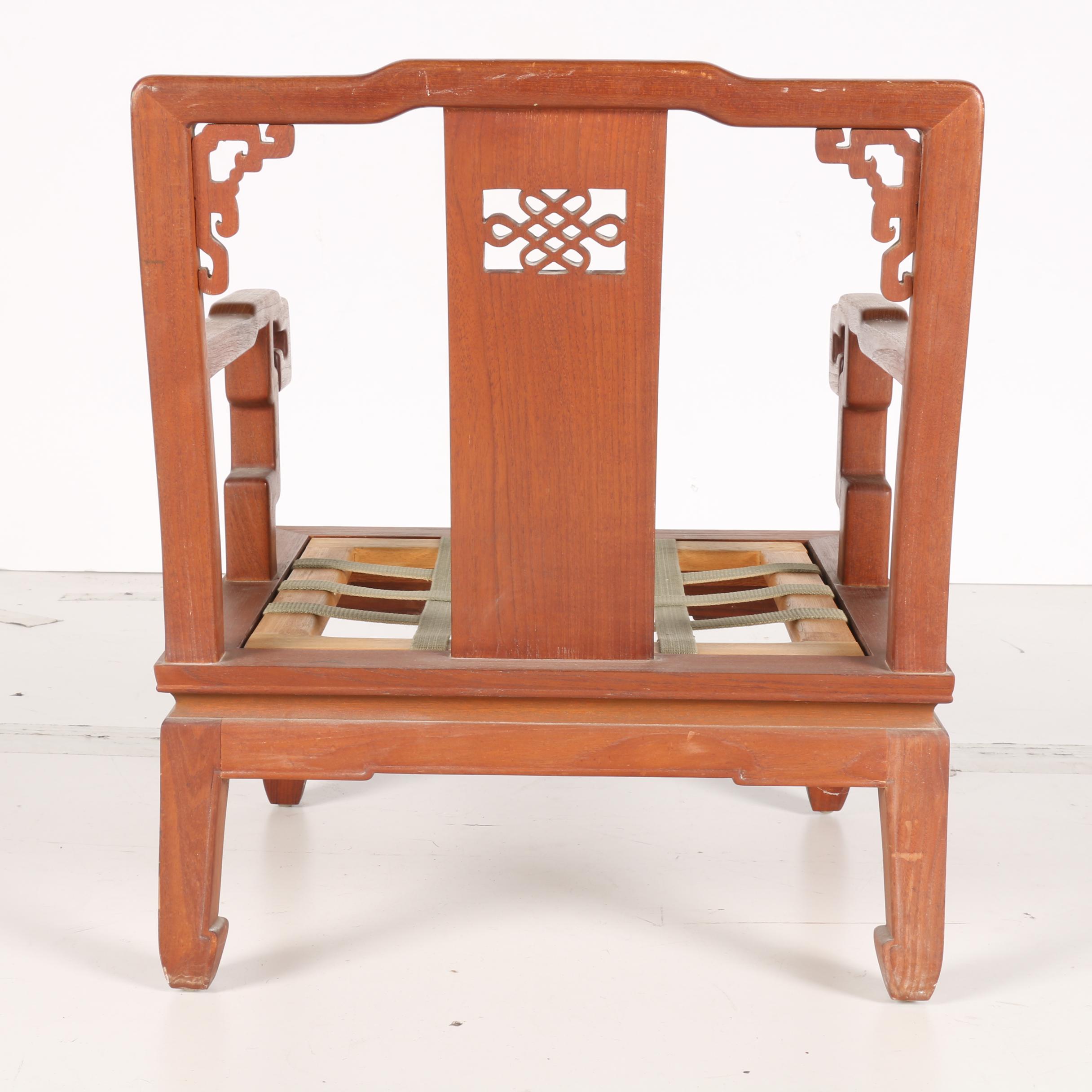 Korean Hardwood Armchair by Korea Furniture Mfg. Co., Ltd.