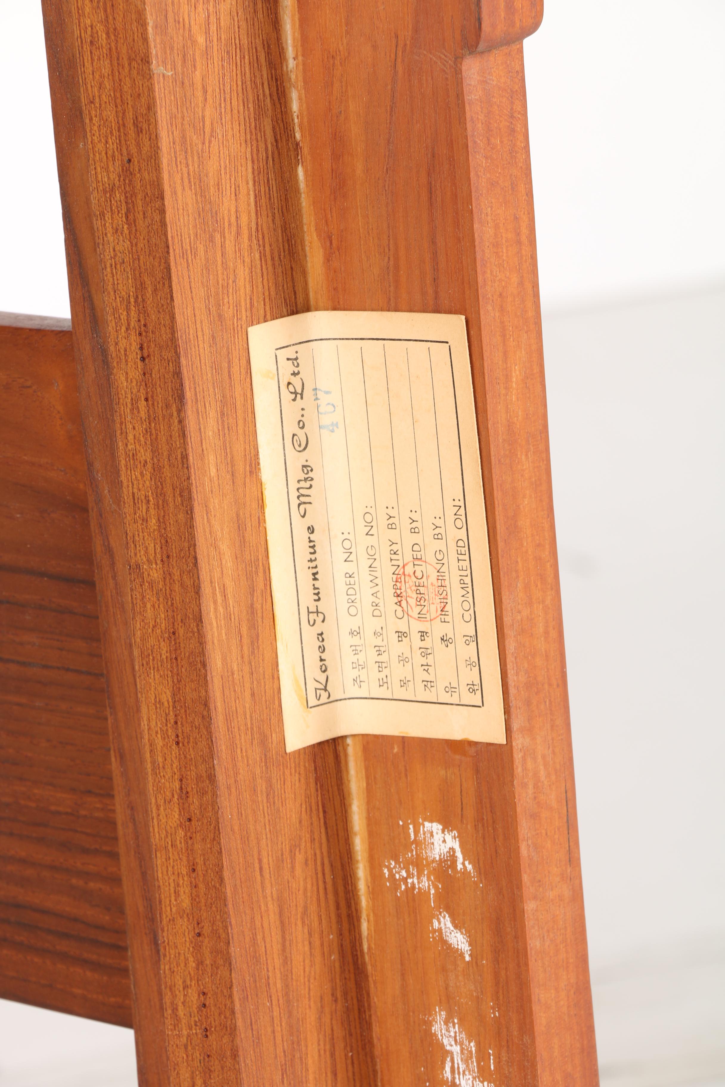 Korean Hardwood Armchair by Korea Furniture Mfg. Co., Ltd.