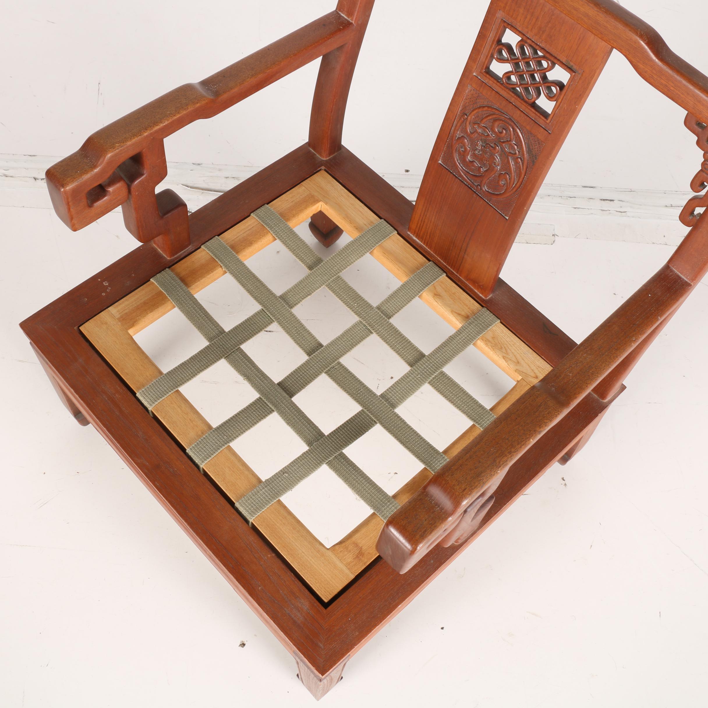 Korean Hardwood Armchair by Korea Furniture Mfg. Co., Ltd.