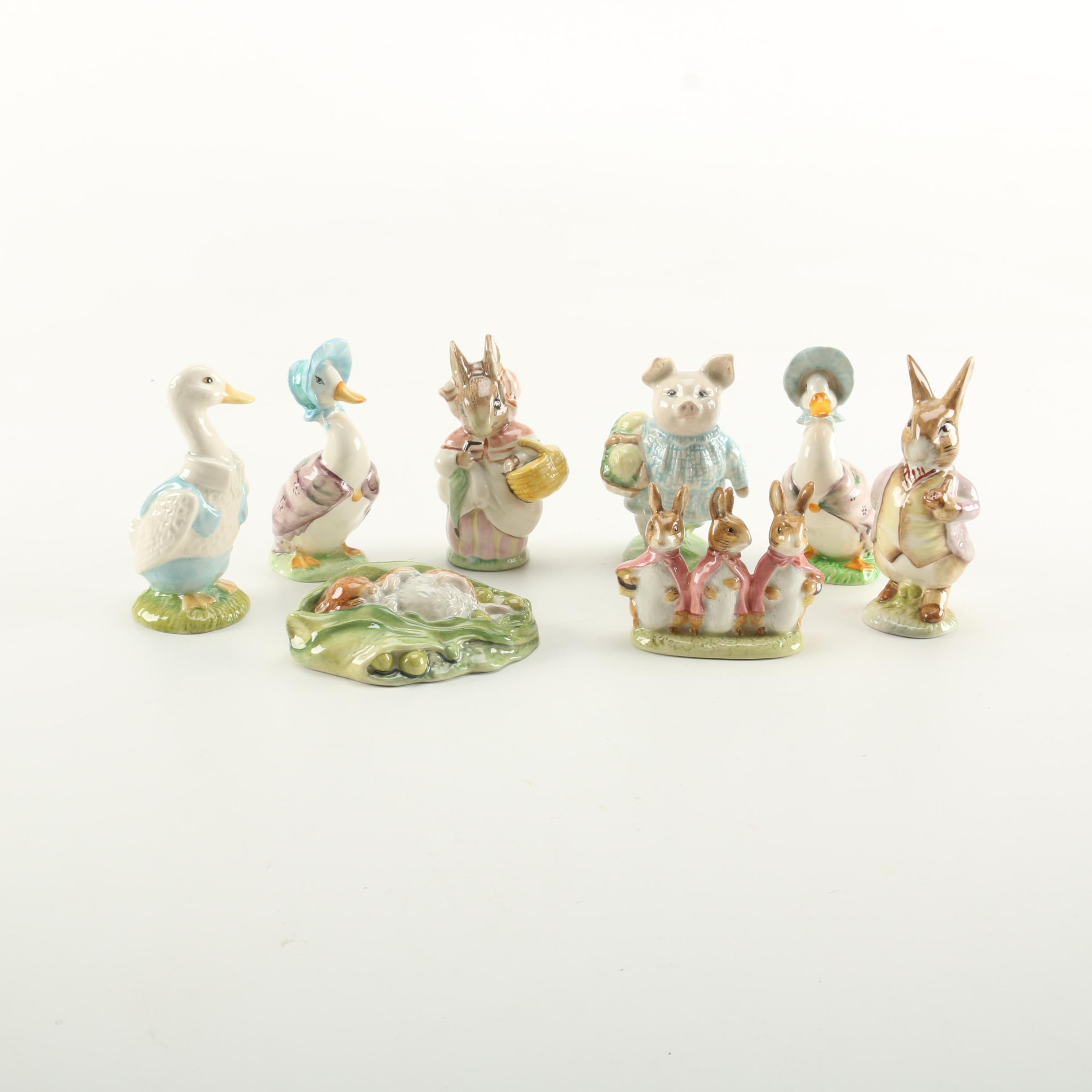 Collection of Beatrix Potter Figurines
