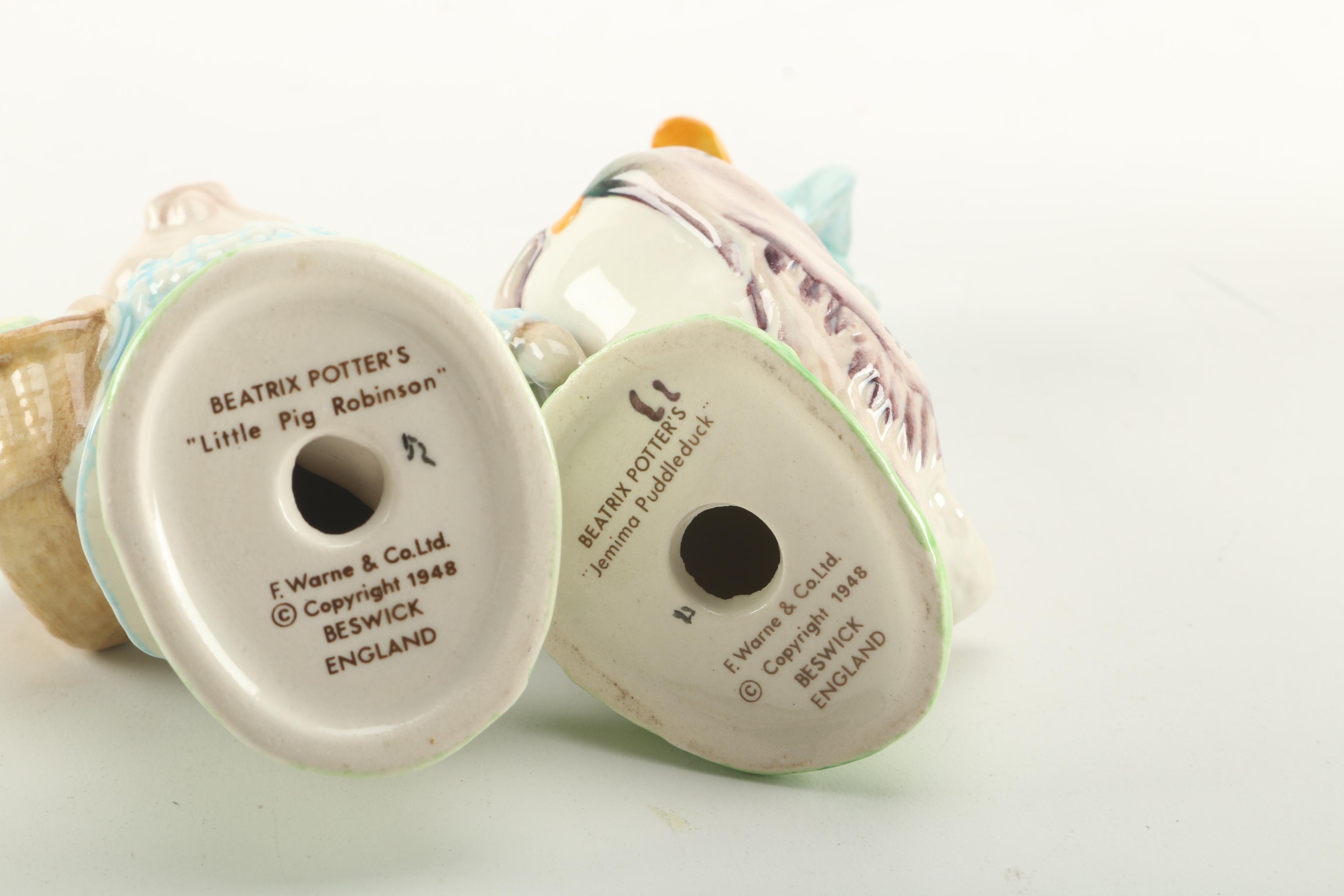 Collection of Beatrix Potter Figurines