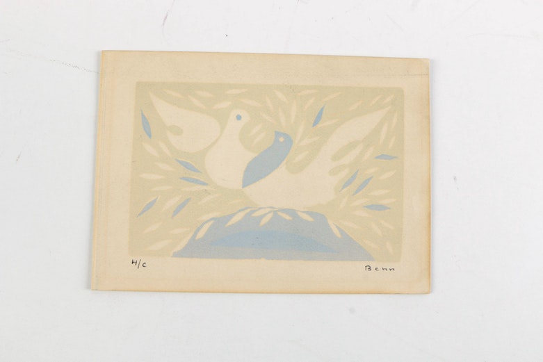 Benn Serigraph of Doves