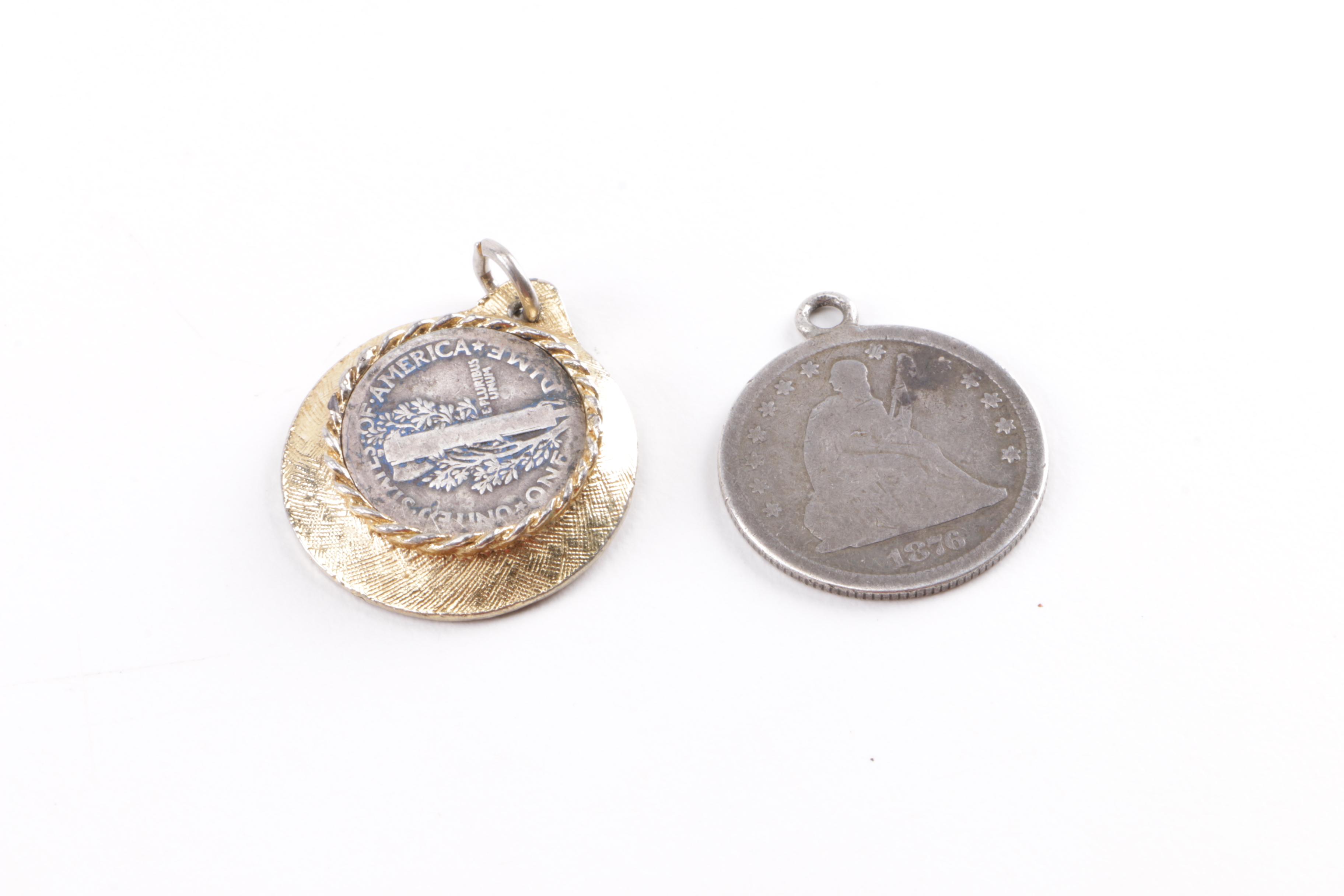 900 and 800 Silver Jewelry Including Coin Jewelry