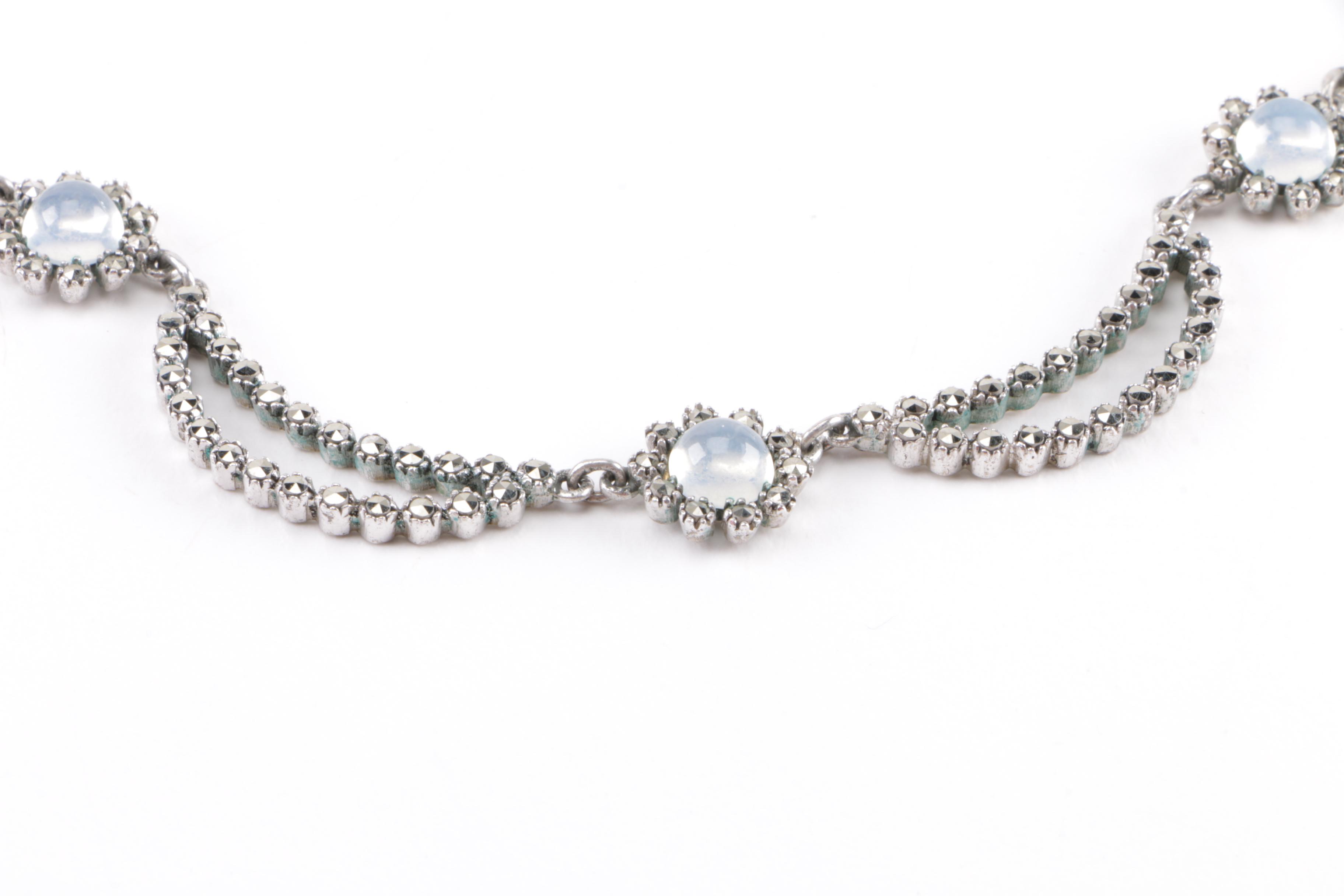 900 and 800 Silver Jewelry Including Coin Jewelry