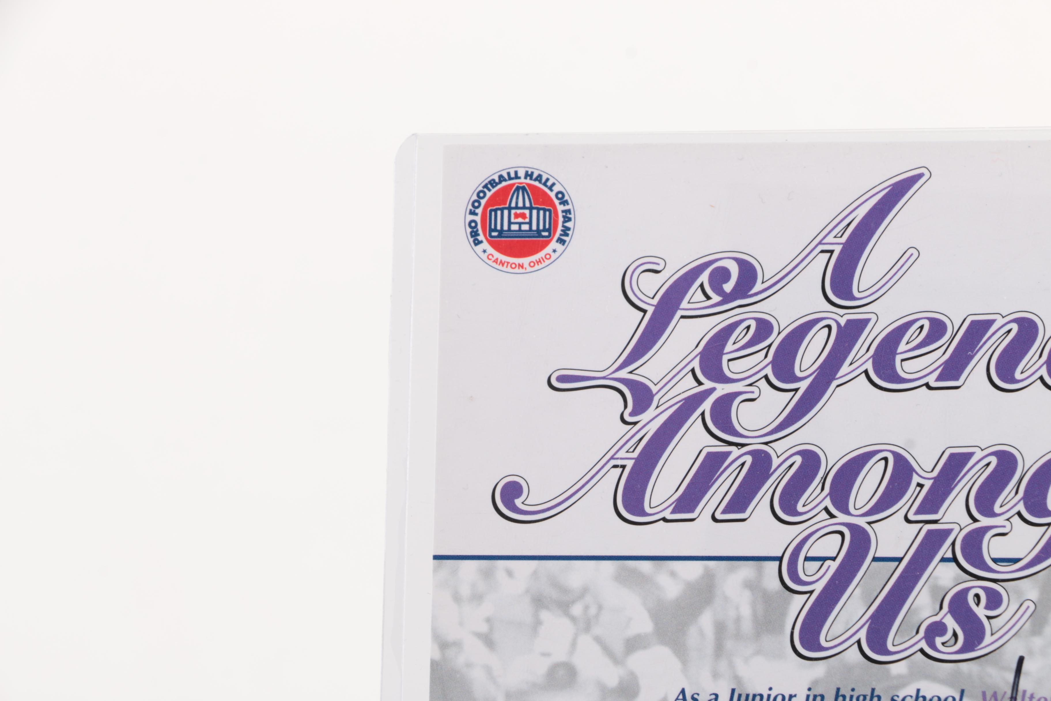 Walter Payton Autographed Commemorative Print