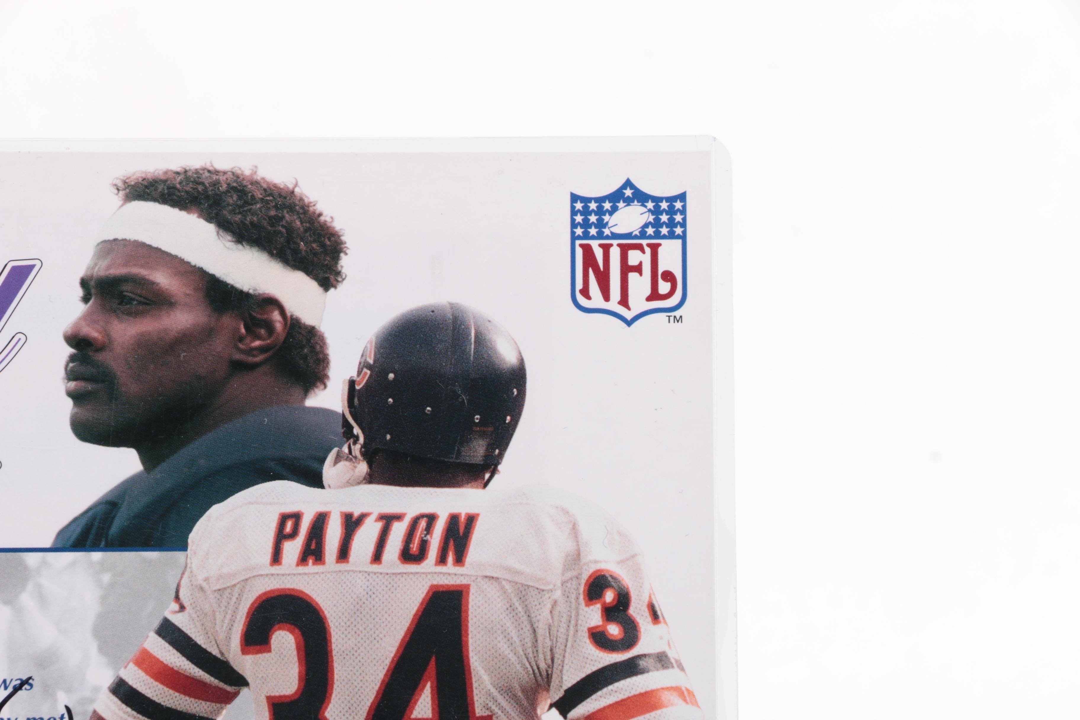 Walter Payton Autographed Commemorative Print