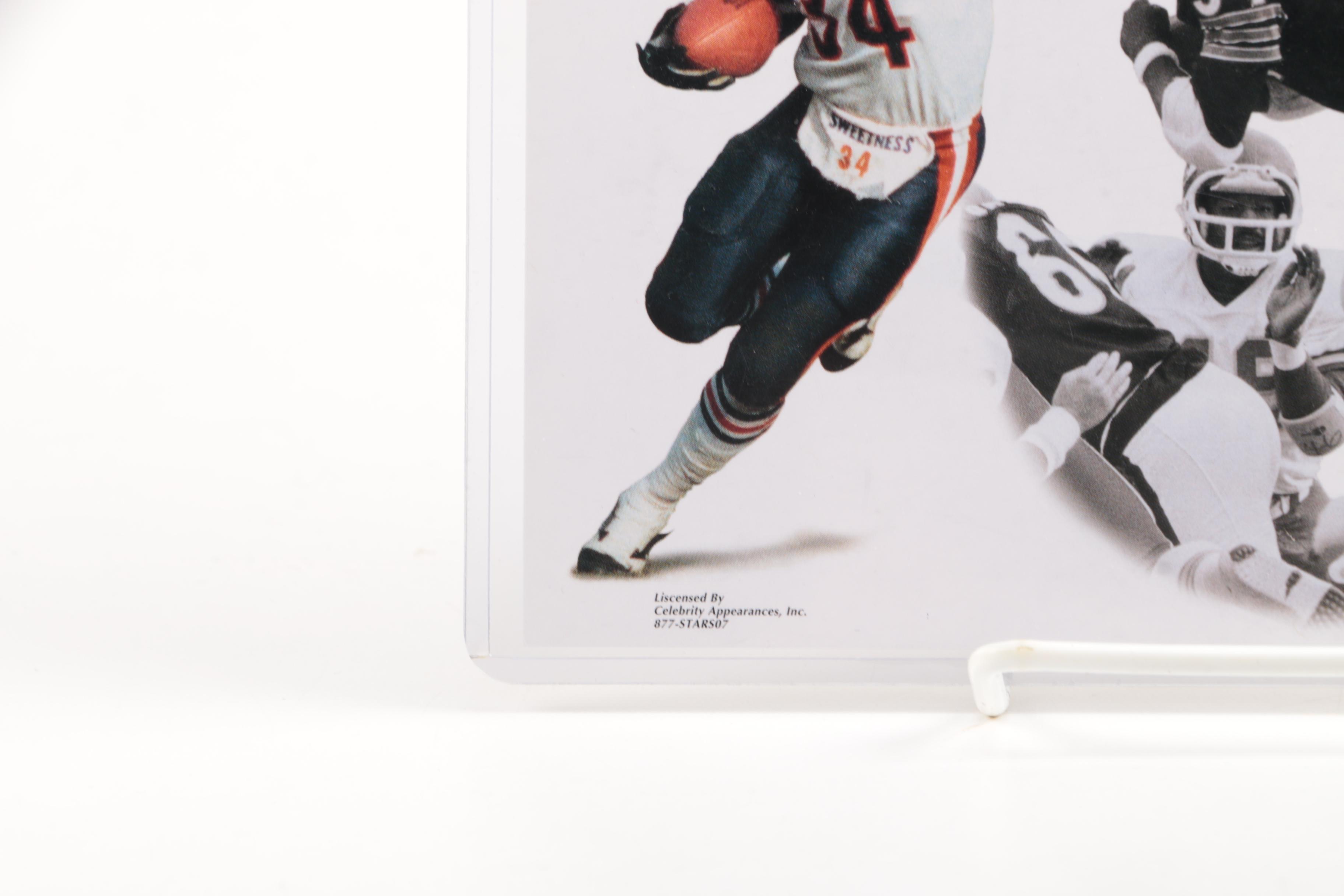 Walter Payton Autographed Commemorative Print