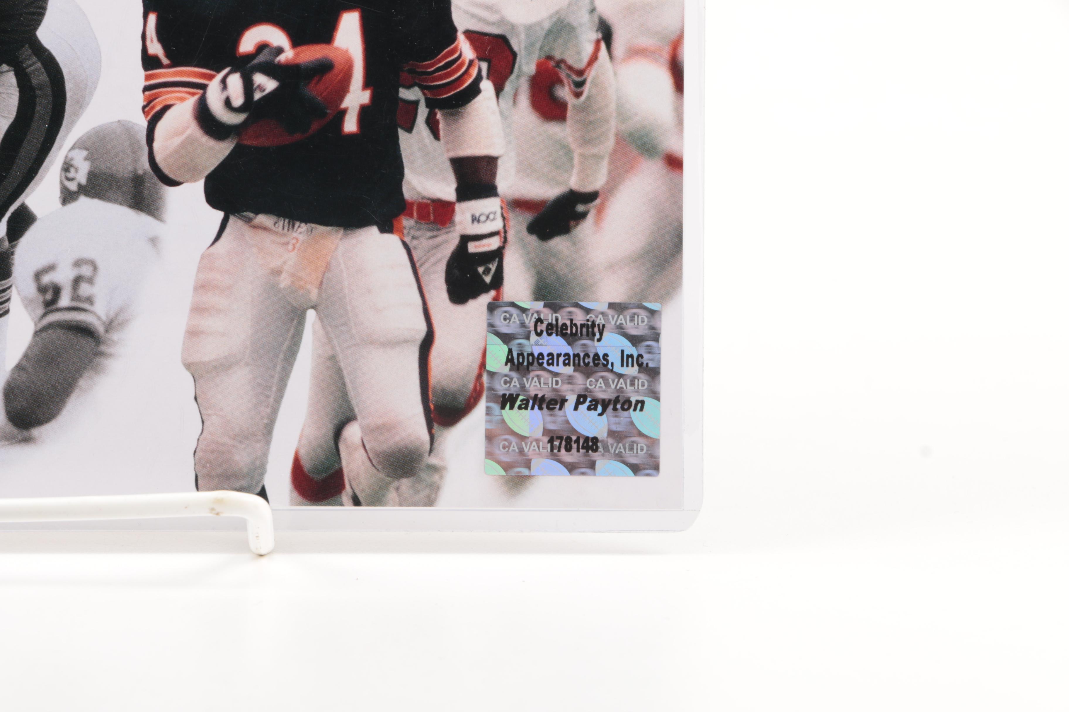 Walter Payton Autographed Commemorative Print