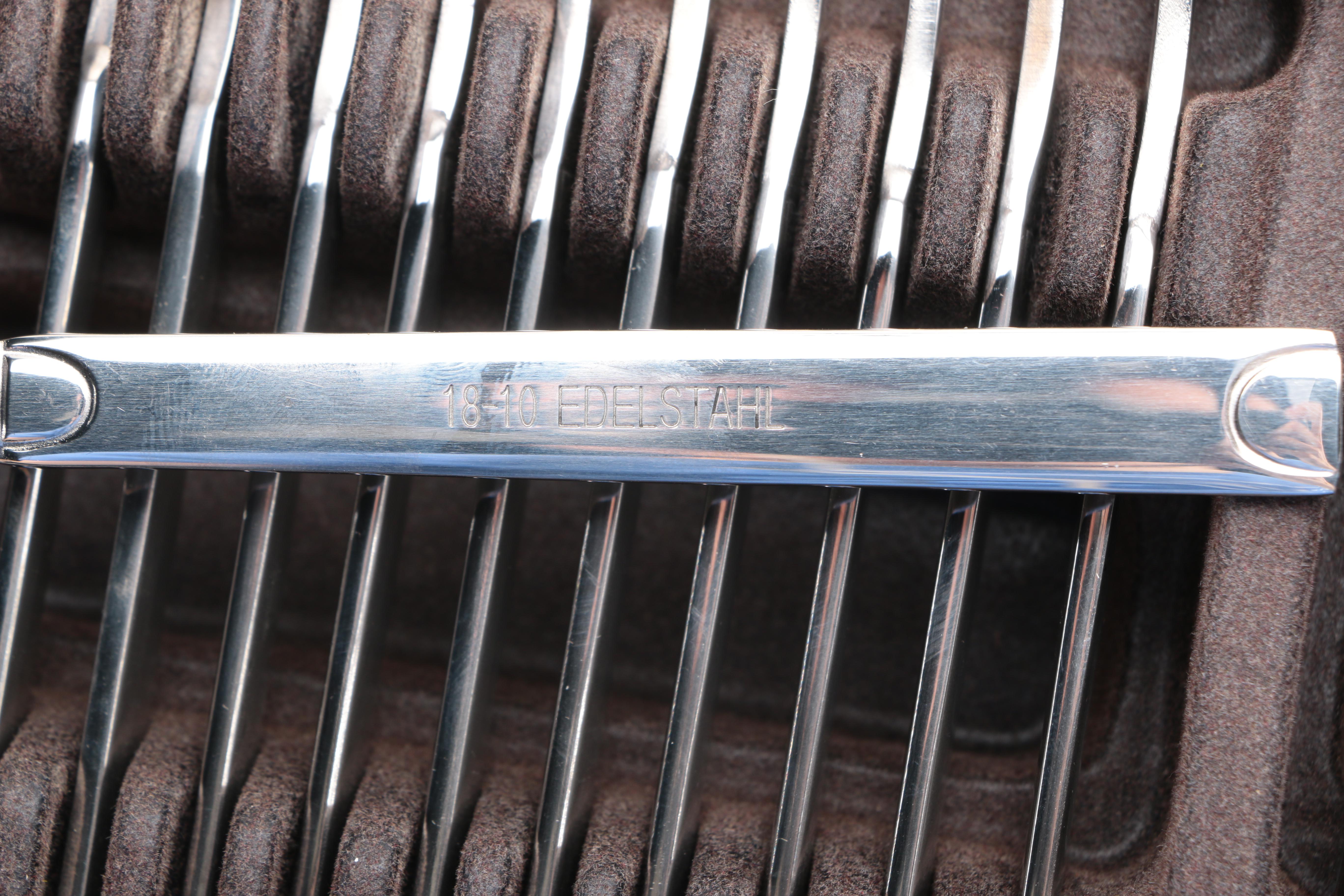 Nova Line 18-10 Stainless Steel Flatware Set for Twelve