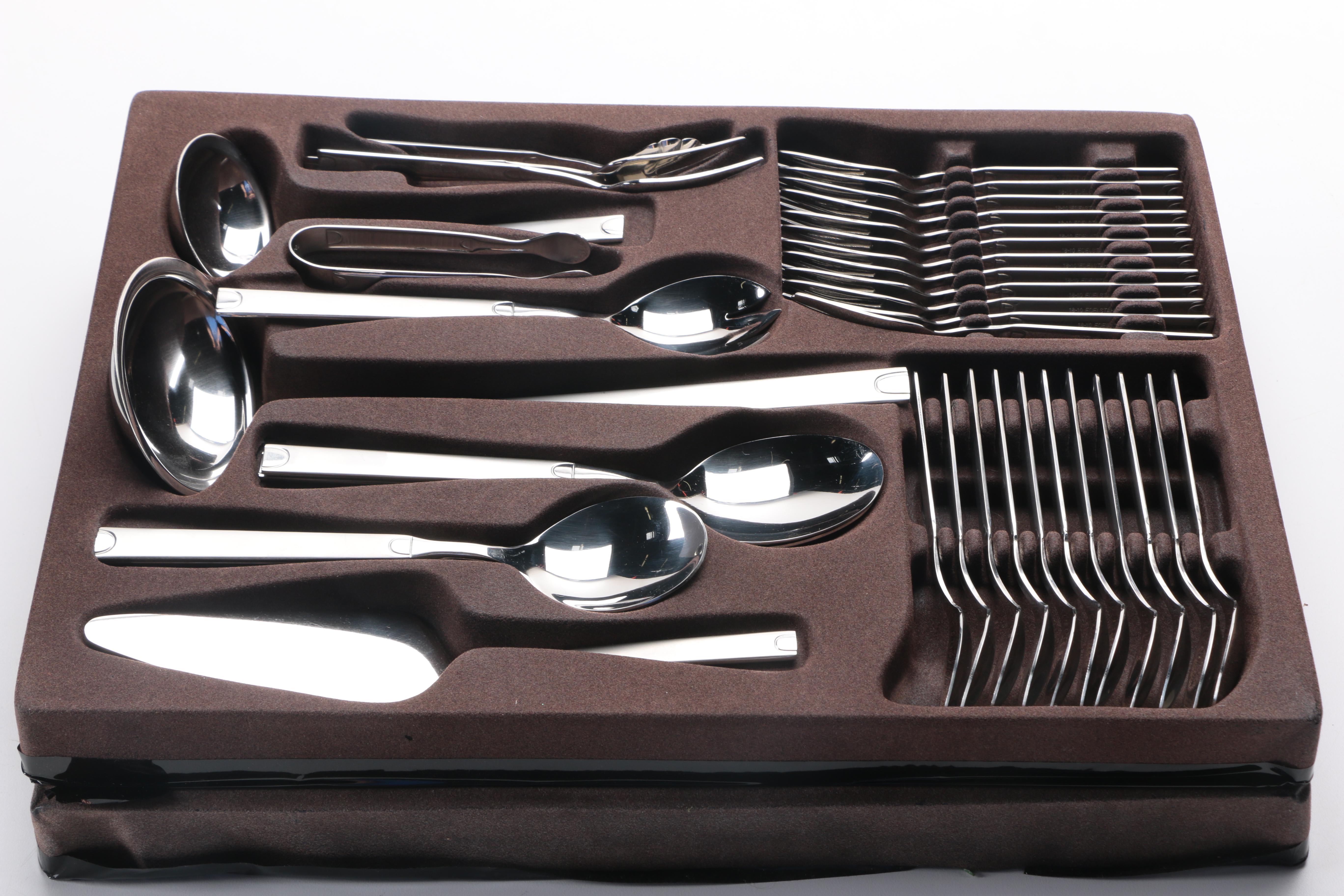 Nova Line 18-10 Stainless Steel Flatware Set for Twelve