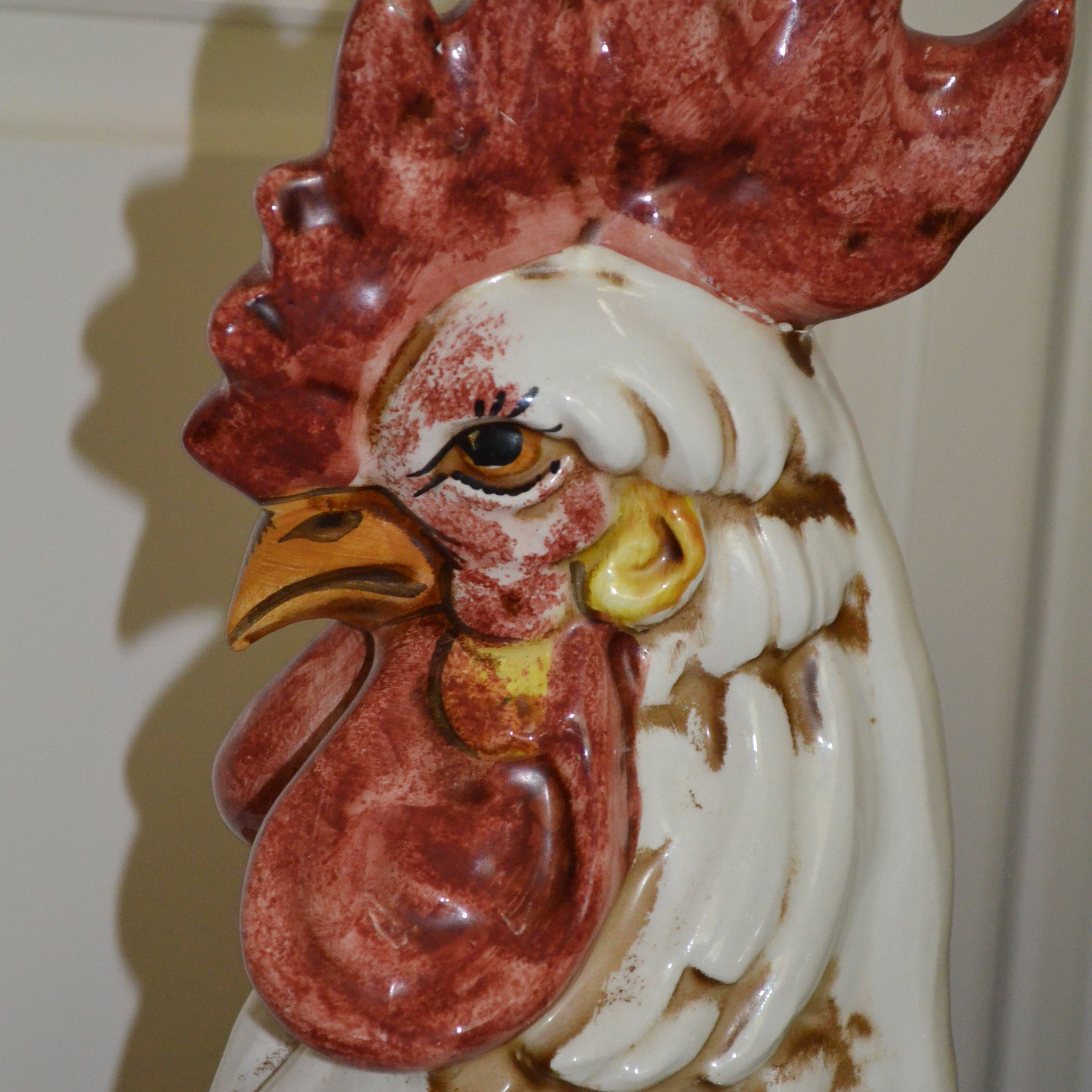 Intrada Italy Campagna Hand Painted Ceramic Rooster
