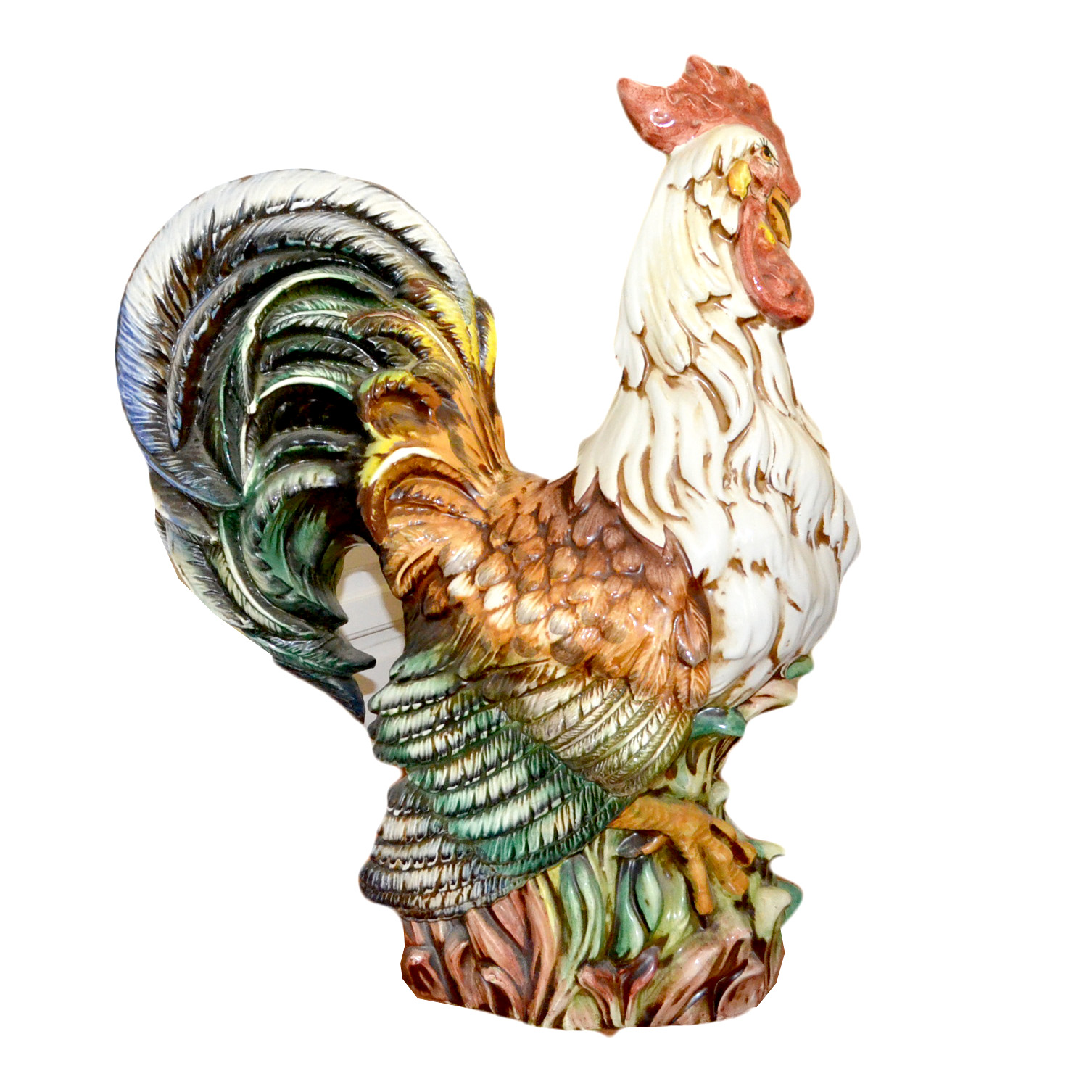 Intrada Italy Campagna Hand Painted Ceramic Rooster