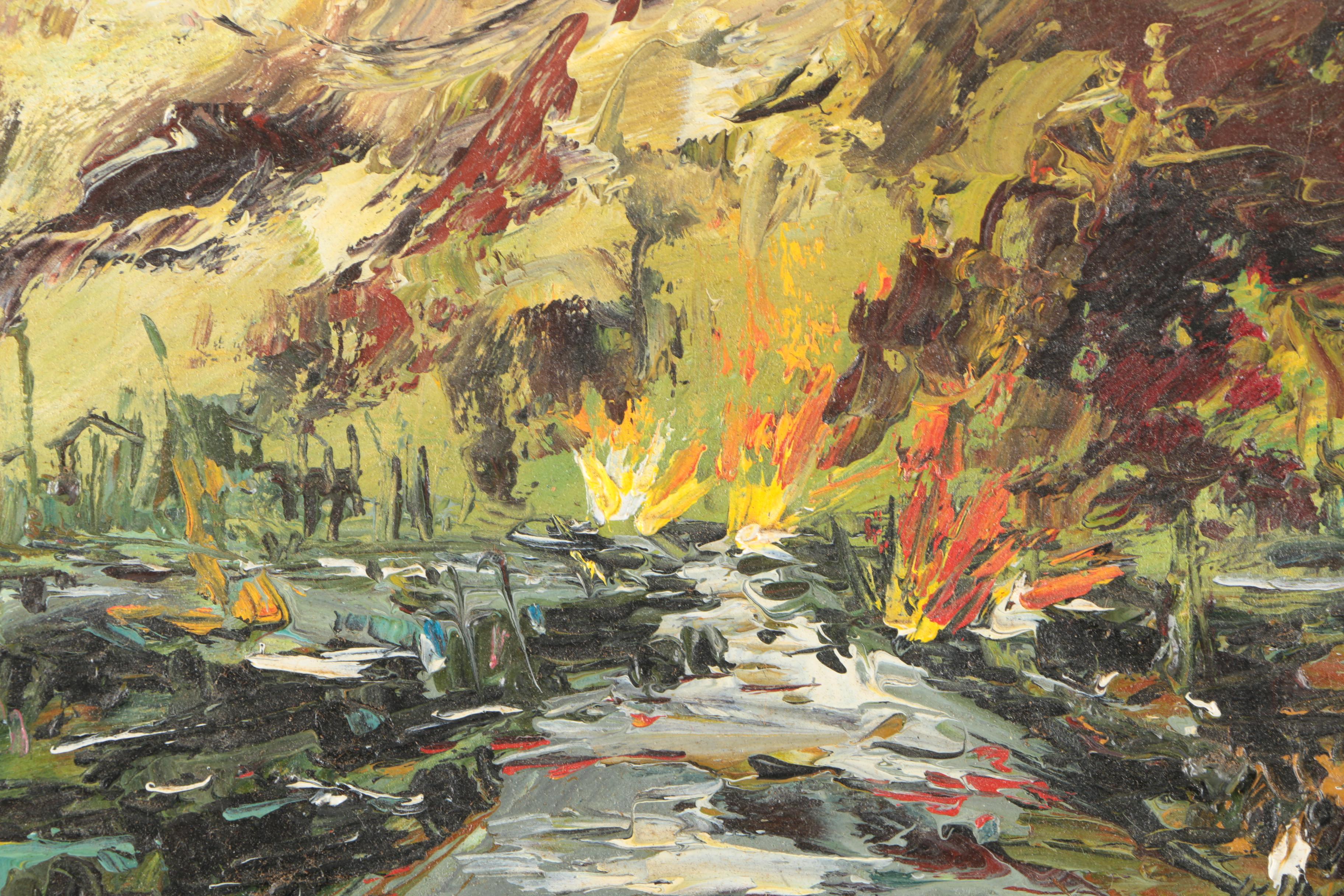 V. Lail Oil on Canvas Landscapes