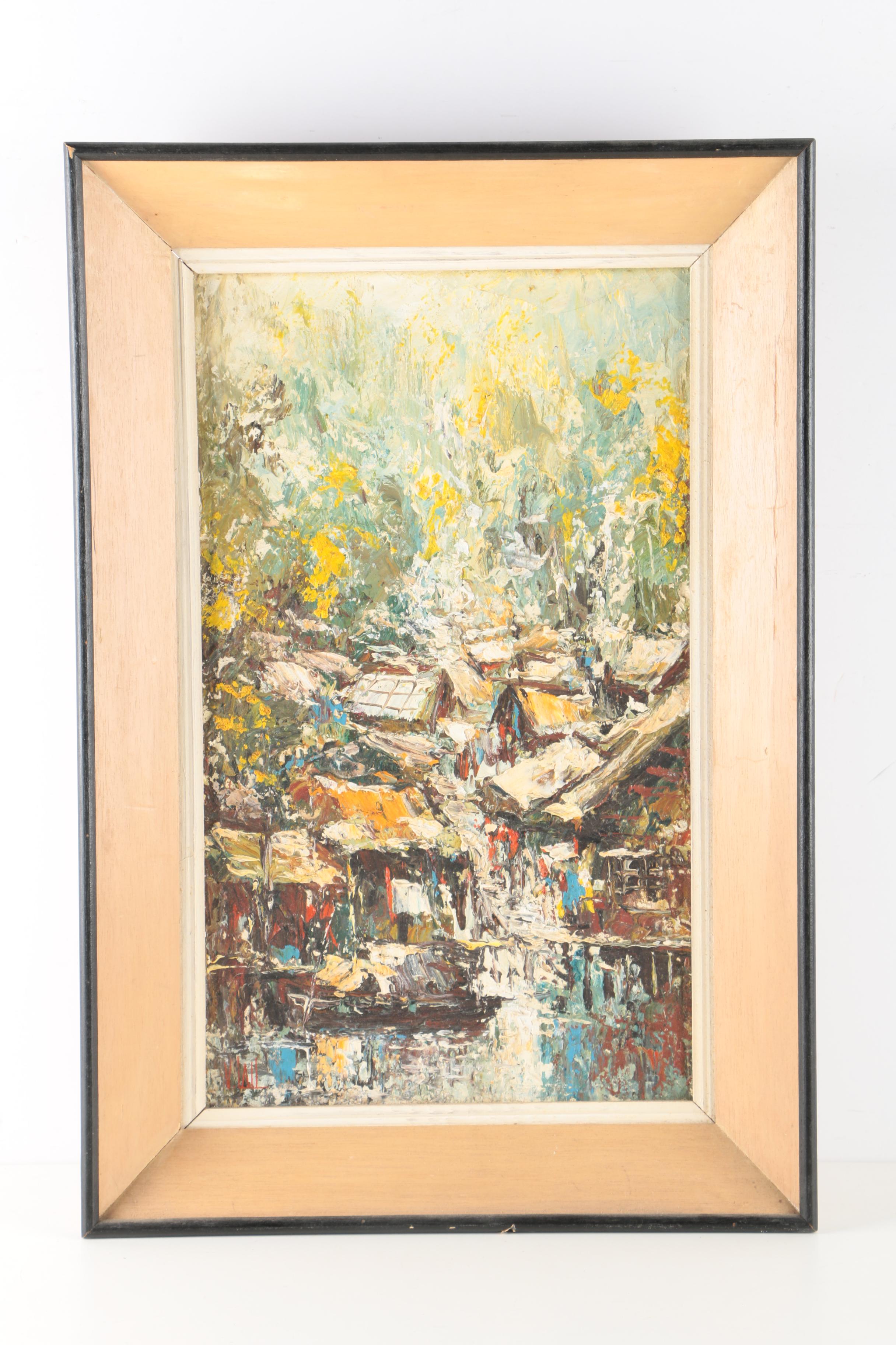 V. Lail Oil on Canvas Landscapes