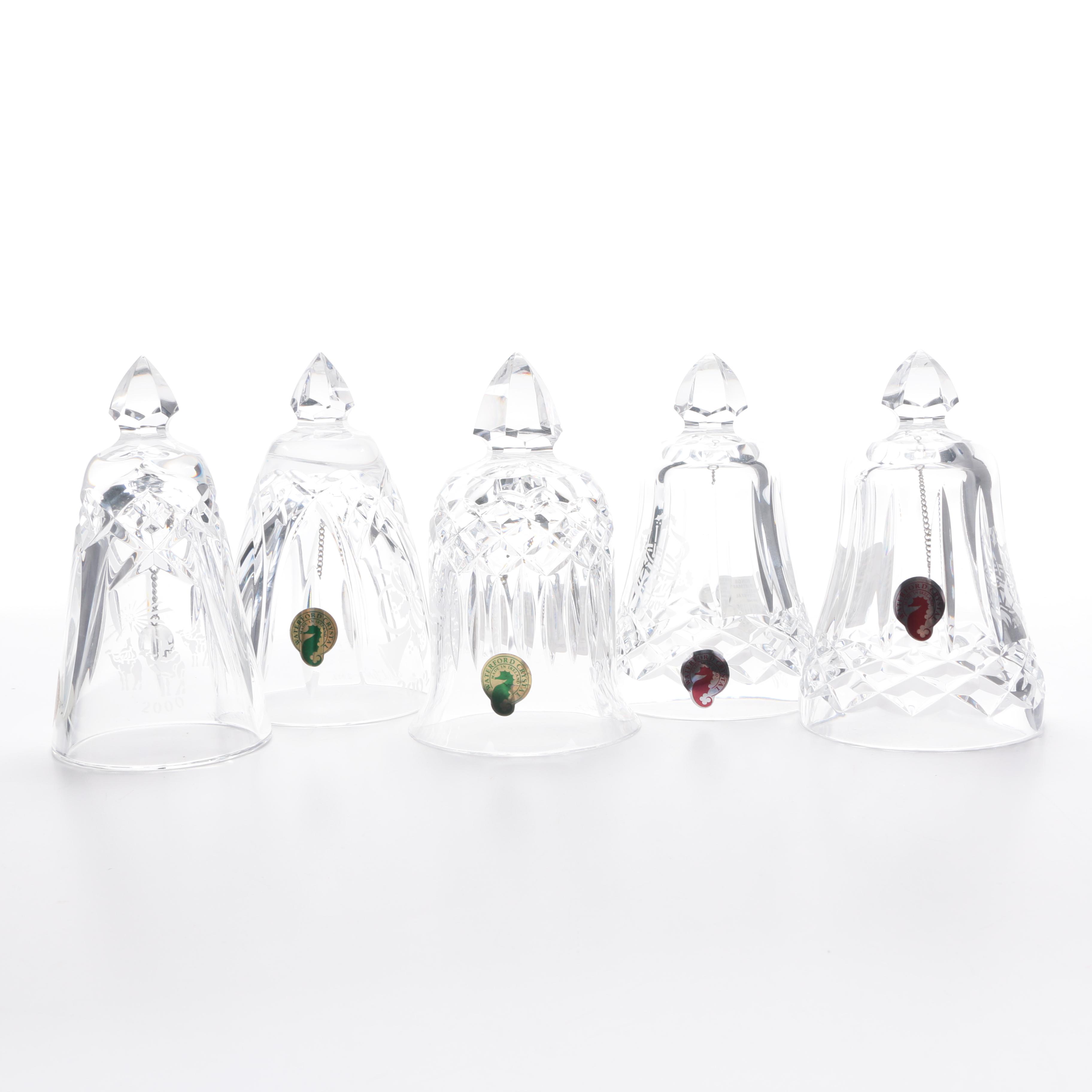 Early 2000s Waterford Crystal Christmas Bells