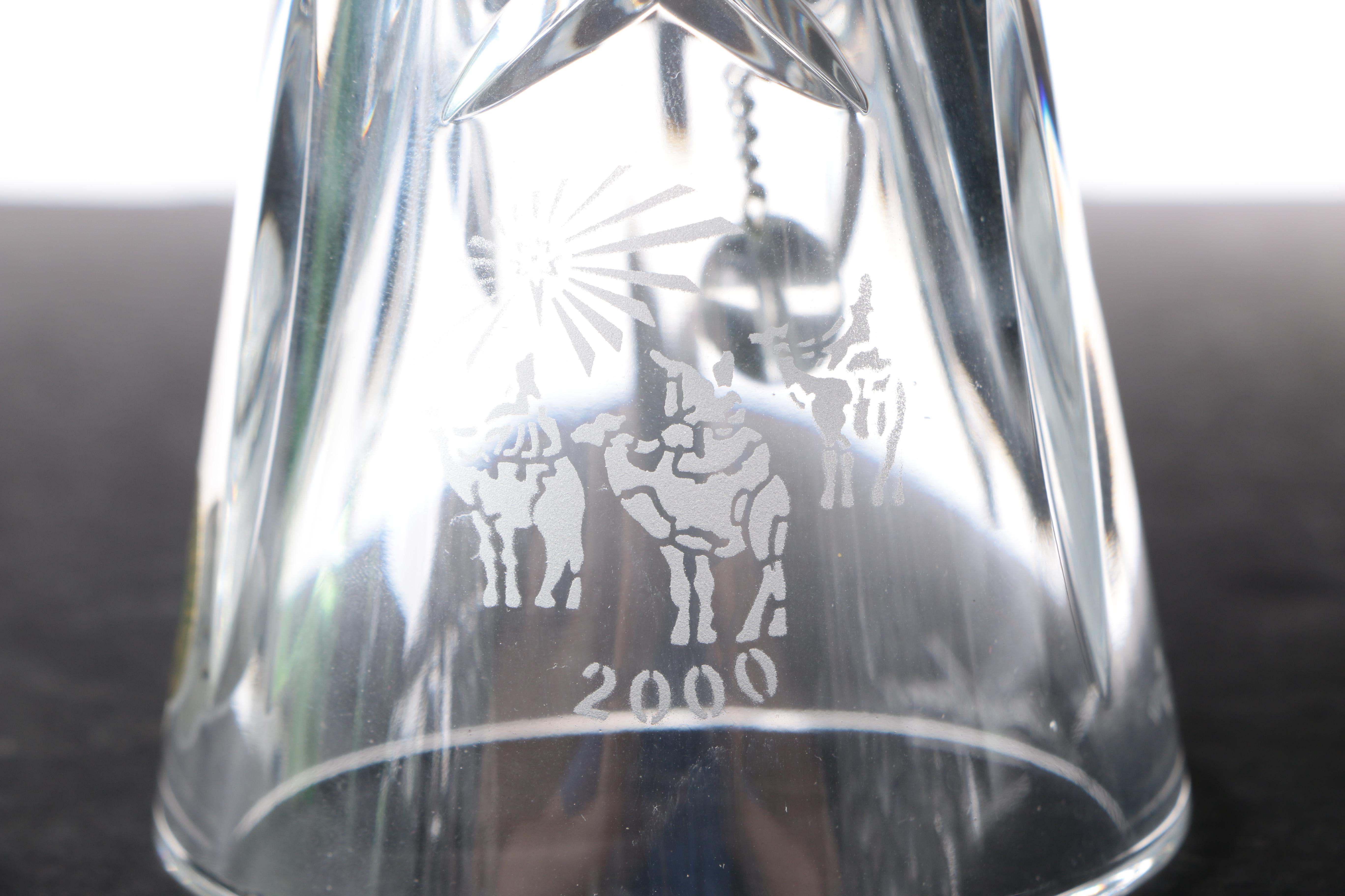 Early 2000s Waterford Crystal Christmas Bells