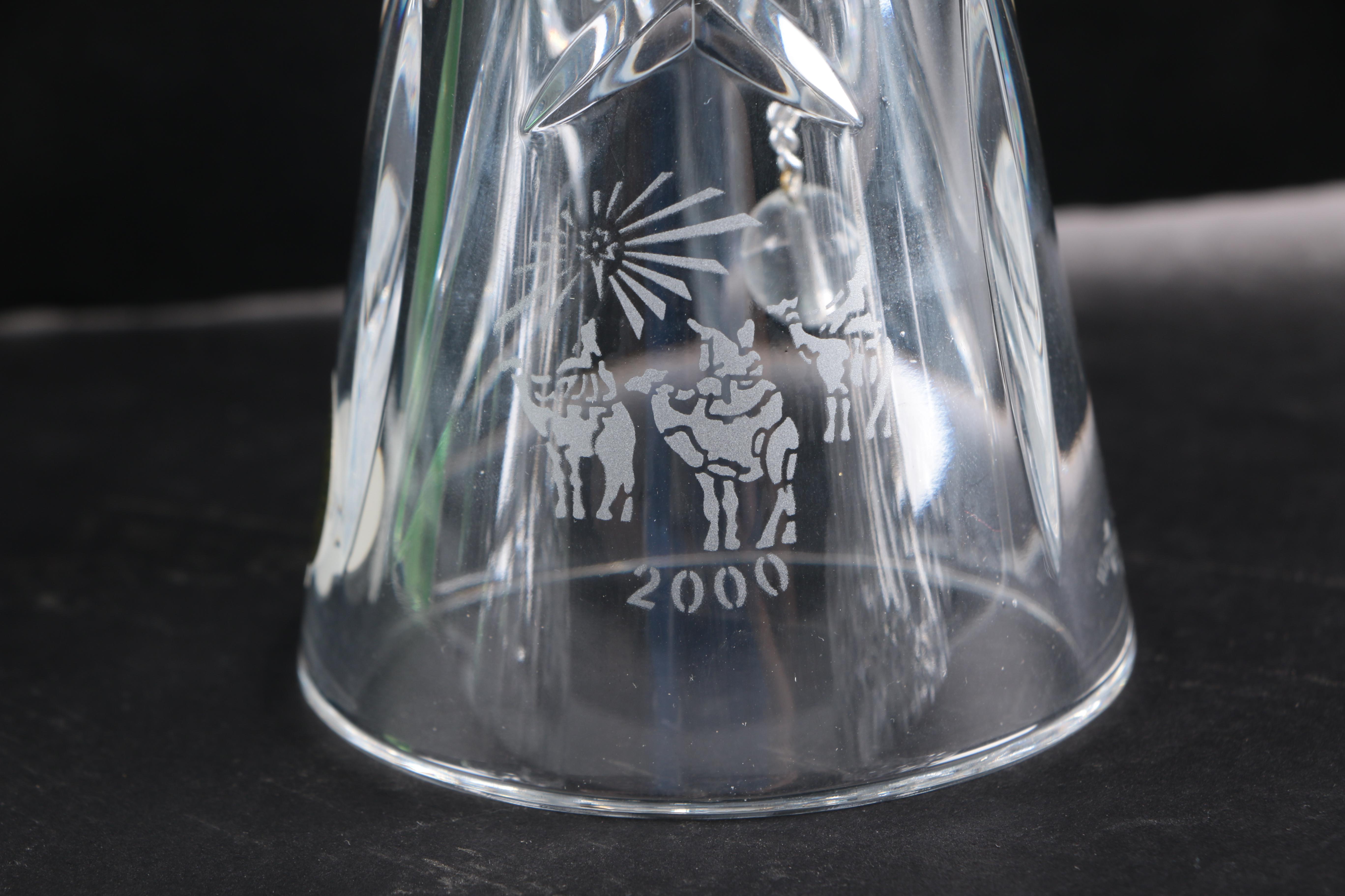 Early 2000s Waterford Crystal Christmas Bells