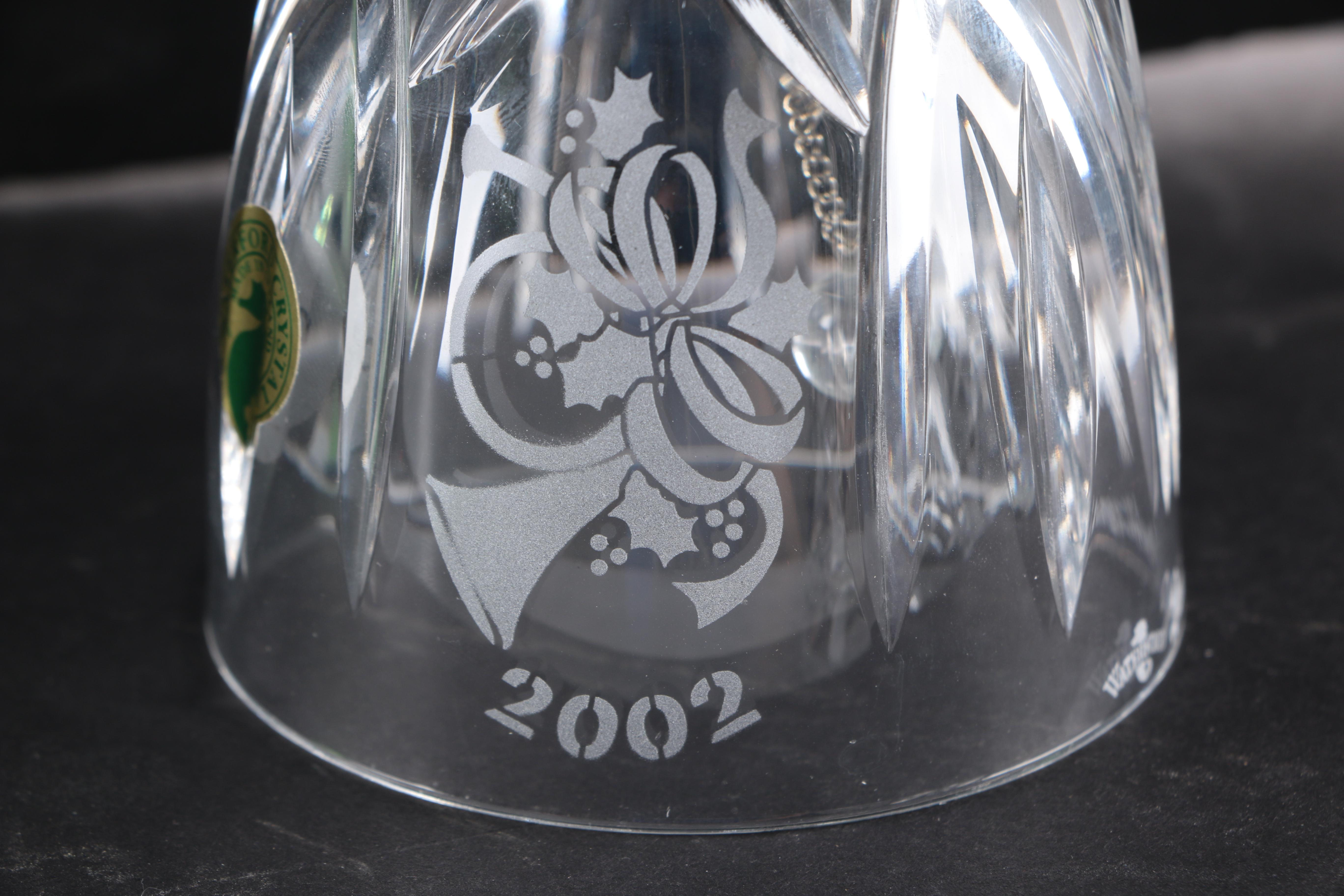 Early 2000s Waterford Crystal Christmas Bells