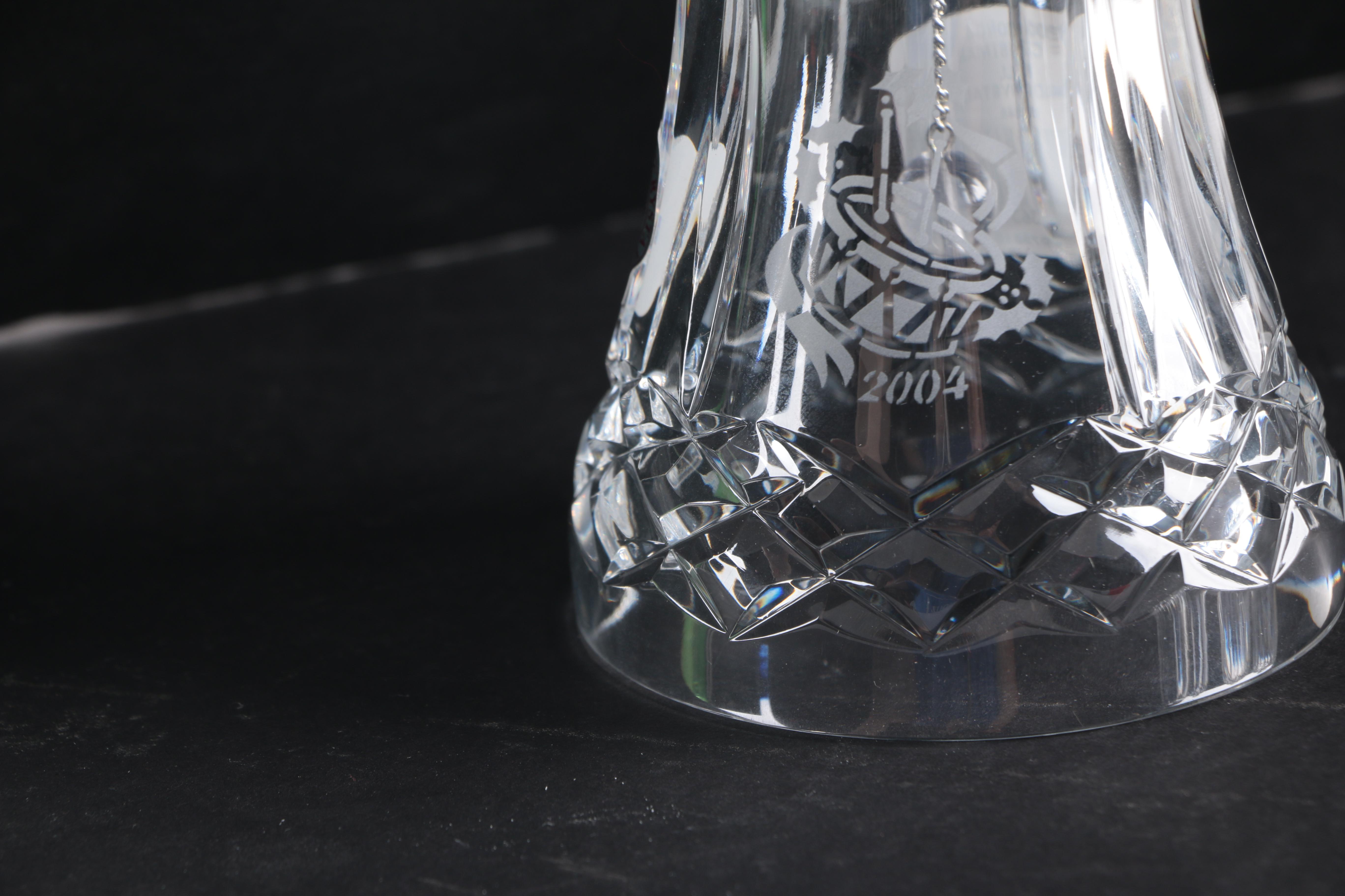 Early 2000s Waterford Crystal Christmas Bells