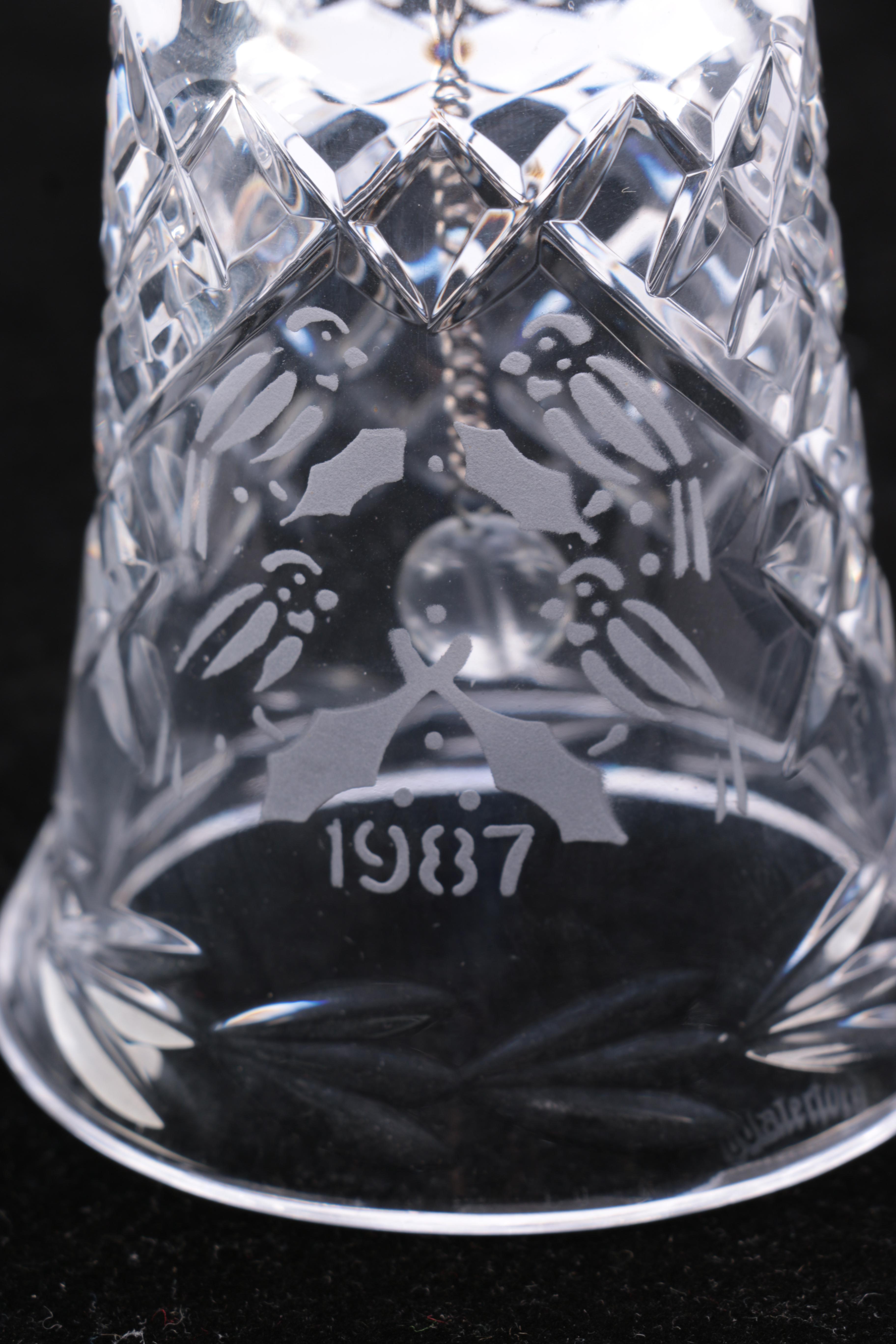 1984-1989 Waterford Crystal Christmas Bells