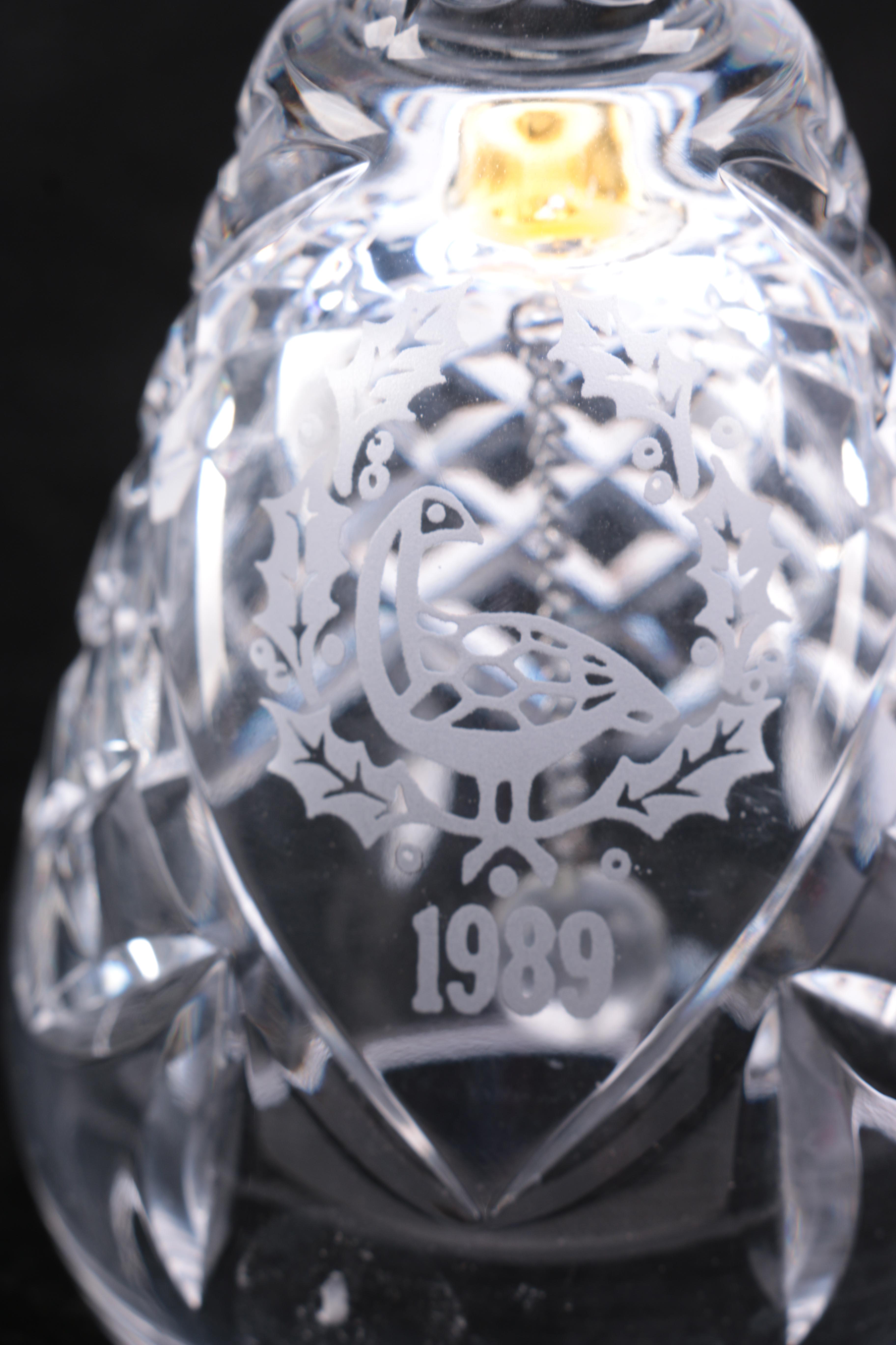 1984-1989 Waterford Crystal Christmas Bells