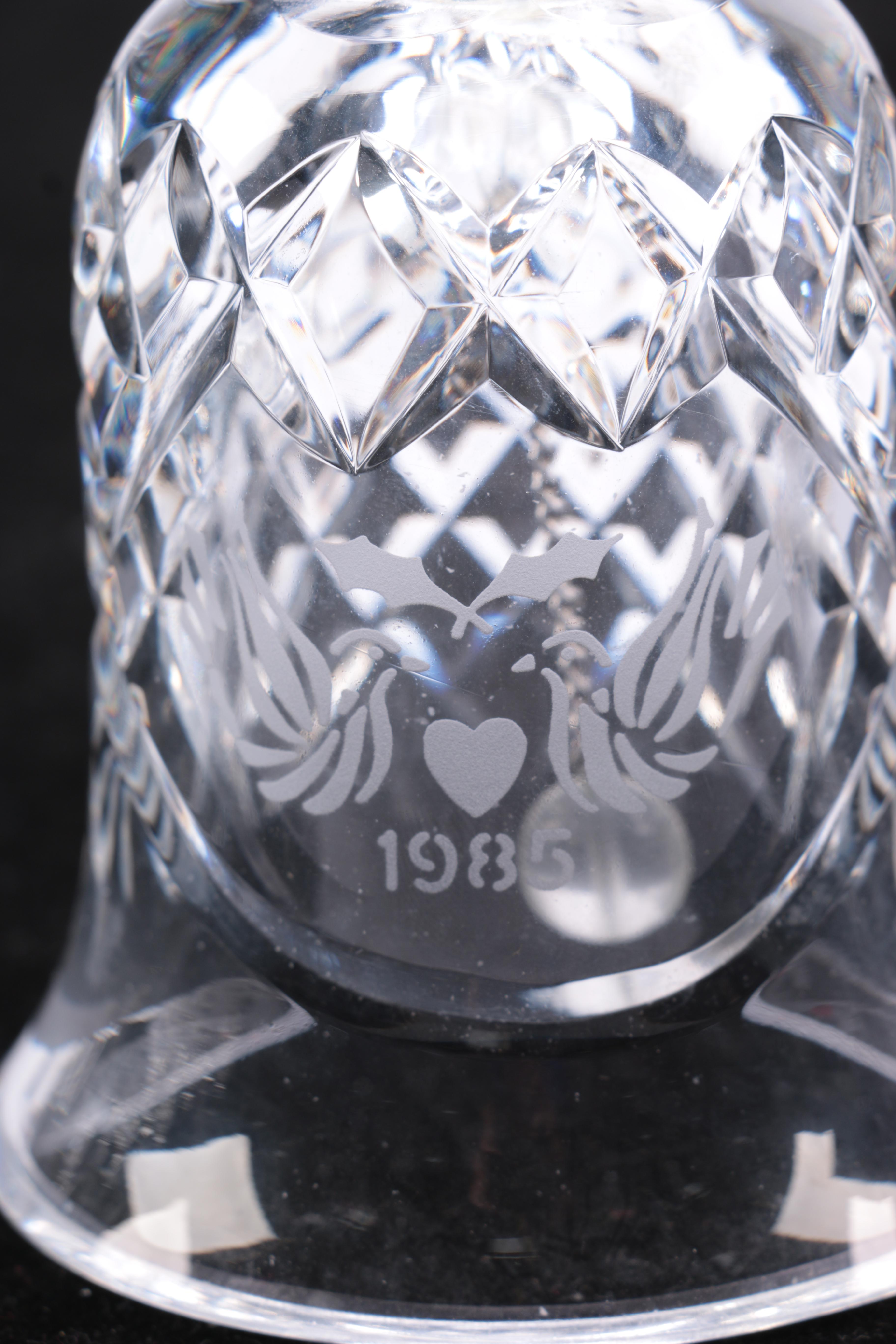 1984-1989 Waterford Crystal Christmas Bells