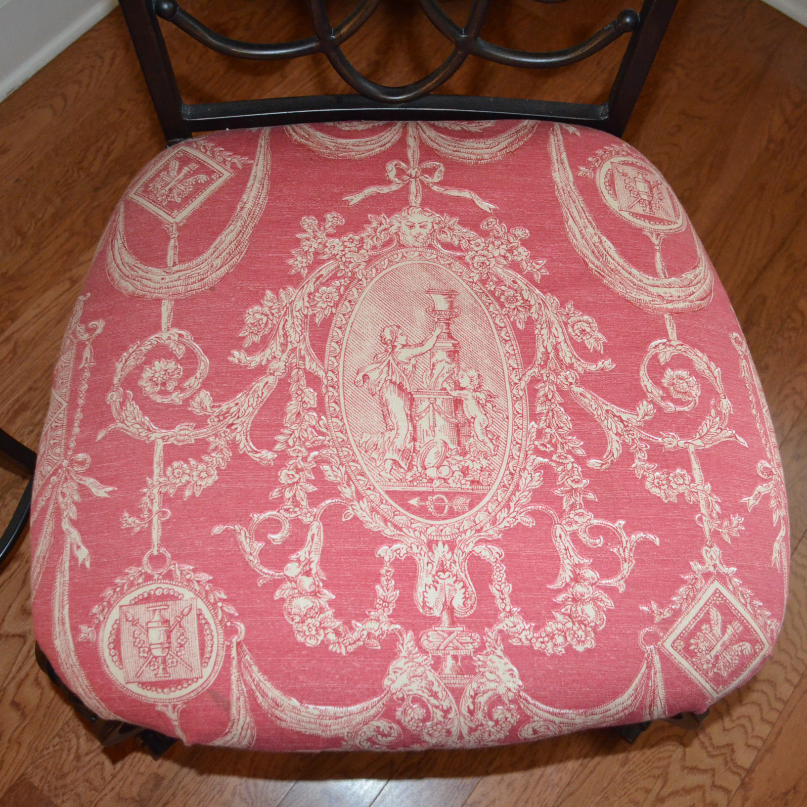 Metal and Wood Birdcage Table and Chair Set