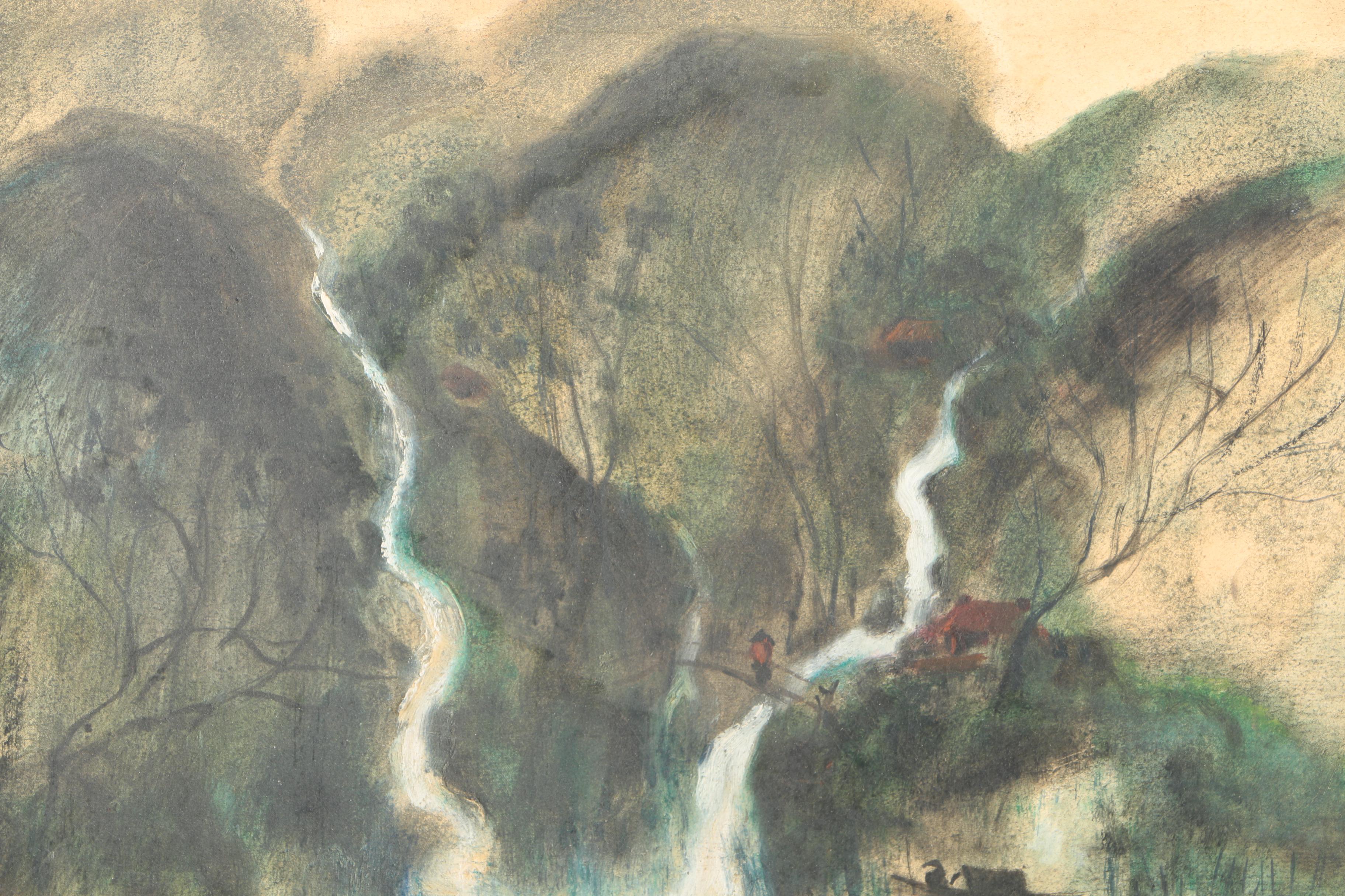 Siphong Oil on Canvas of Southeast Asian Landscape