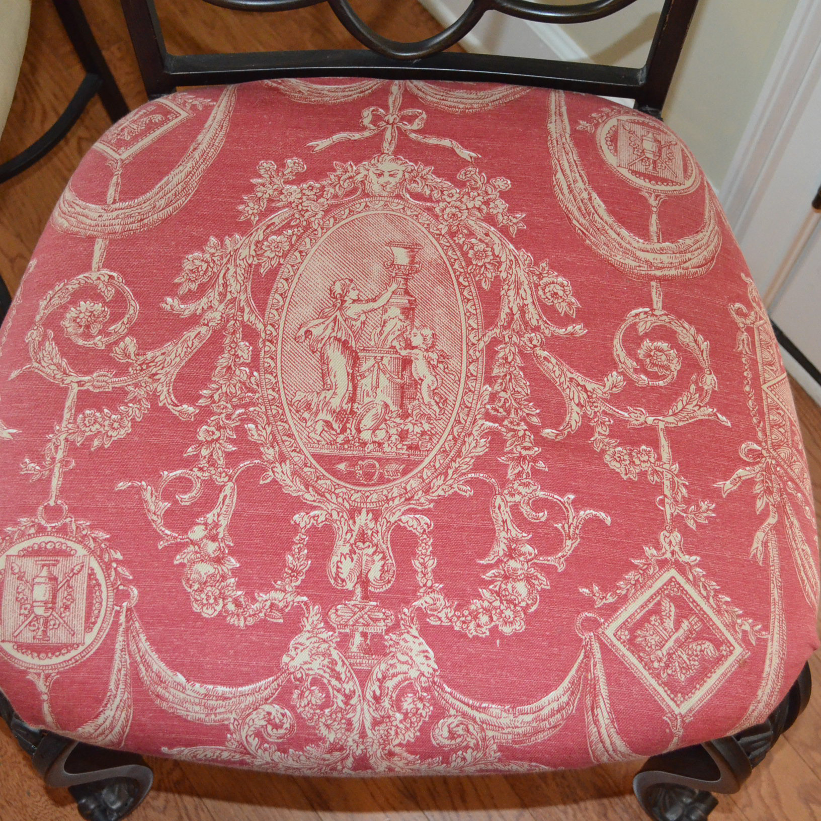 Metal and Wood Birdcage Table and Chair Set