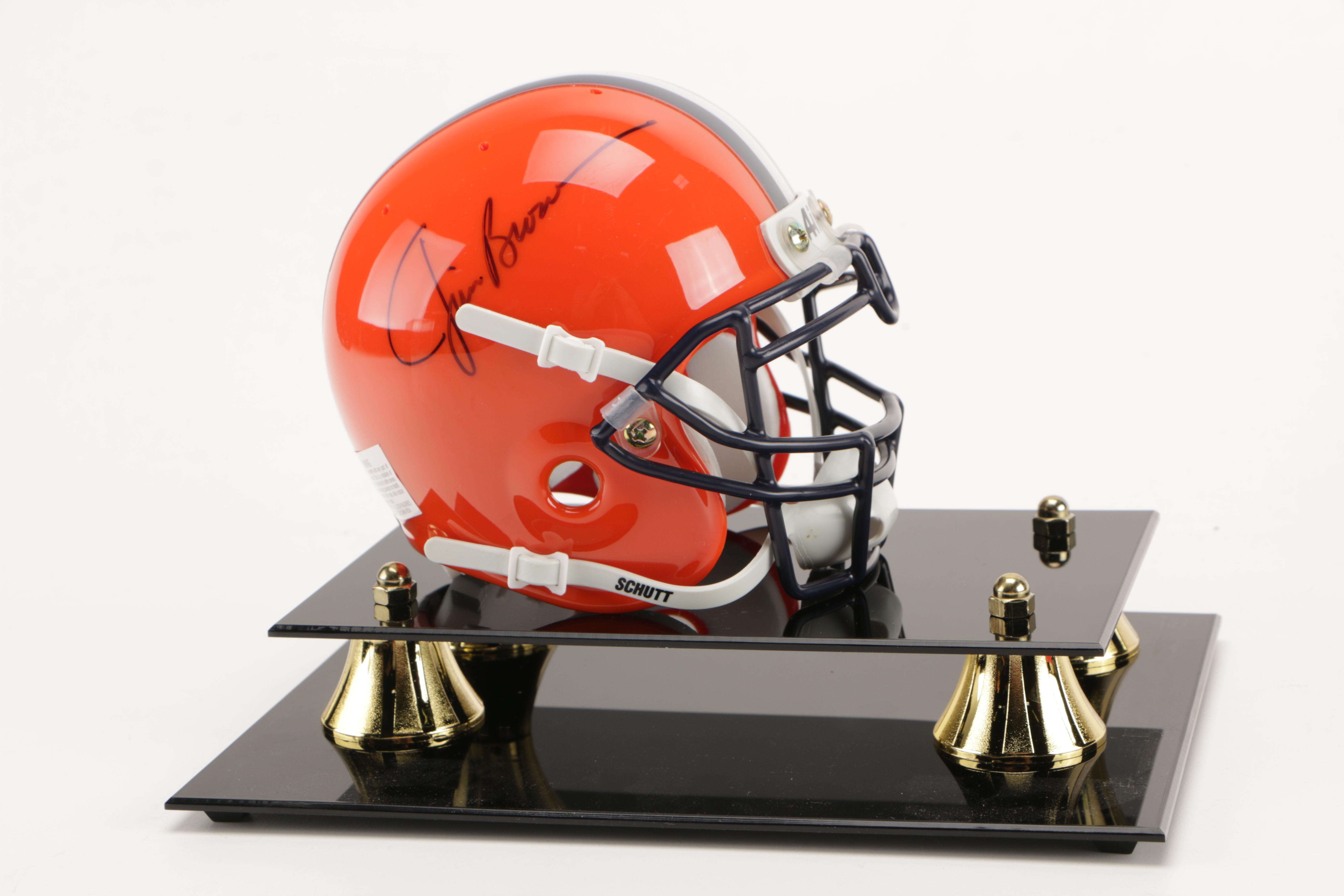 Jim Brown Signed Mini-Helmet