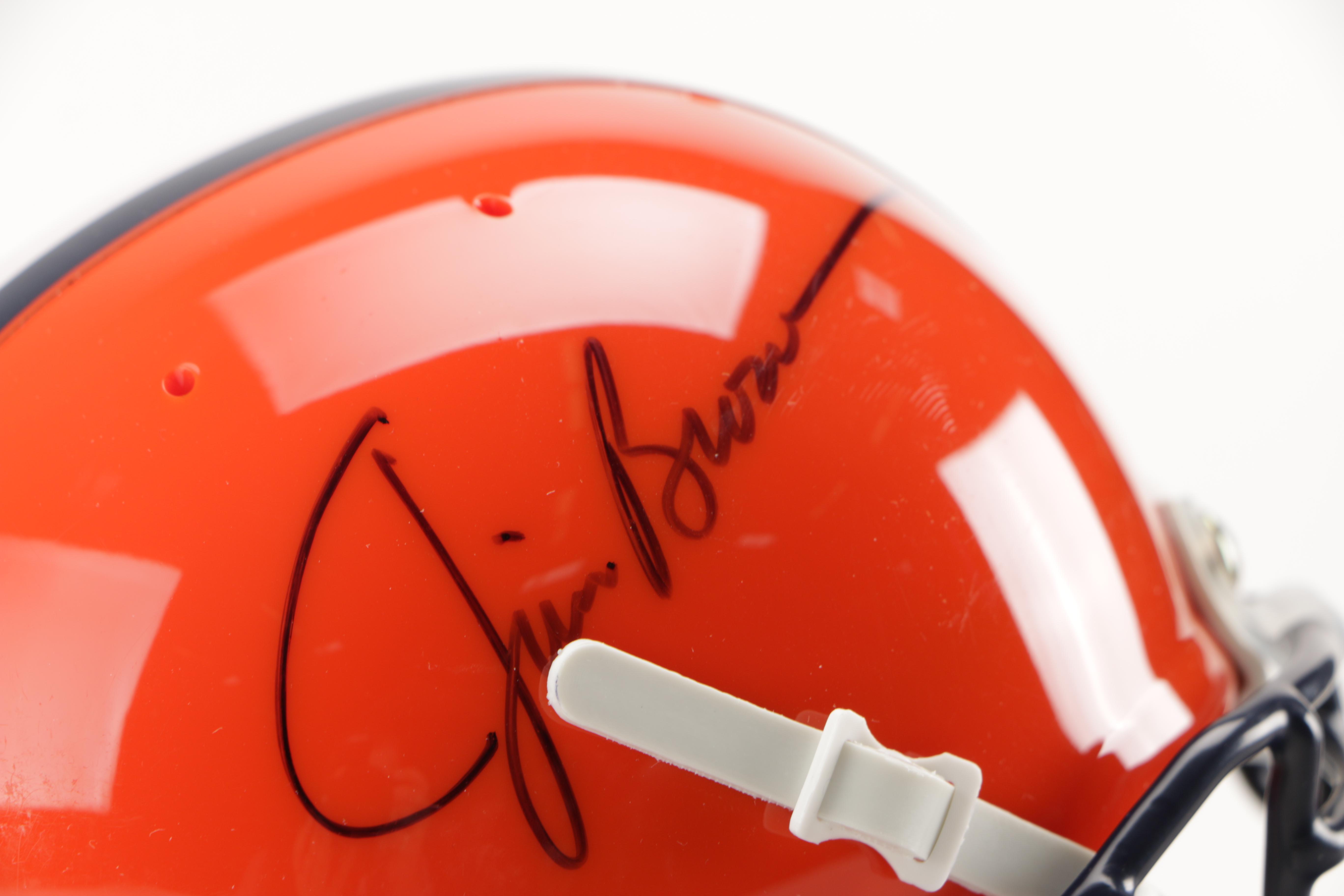 Jim Brown Signed Mini-Helmet