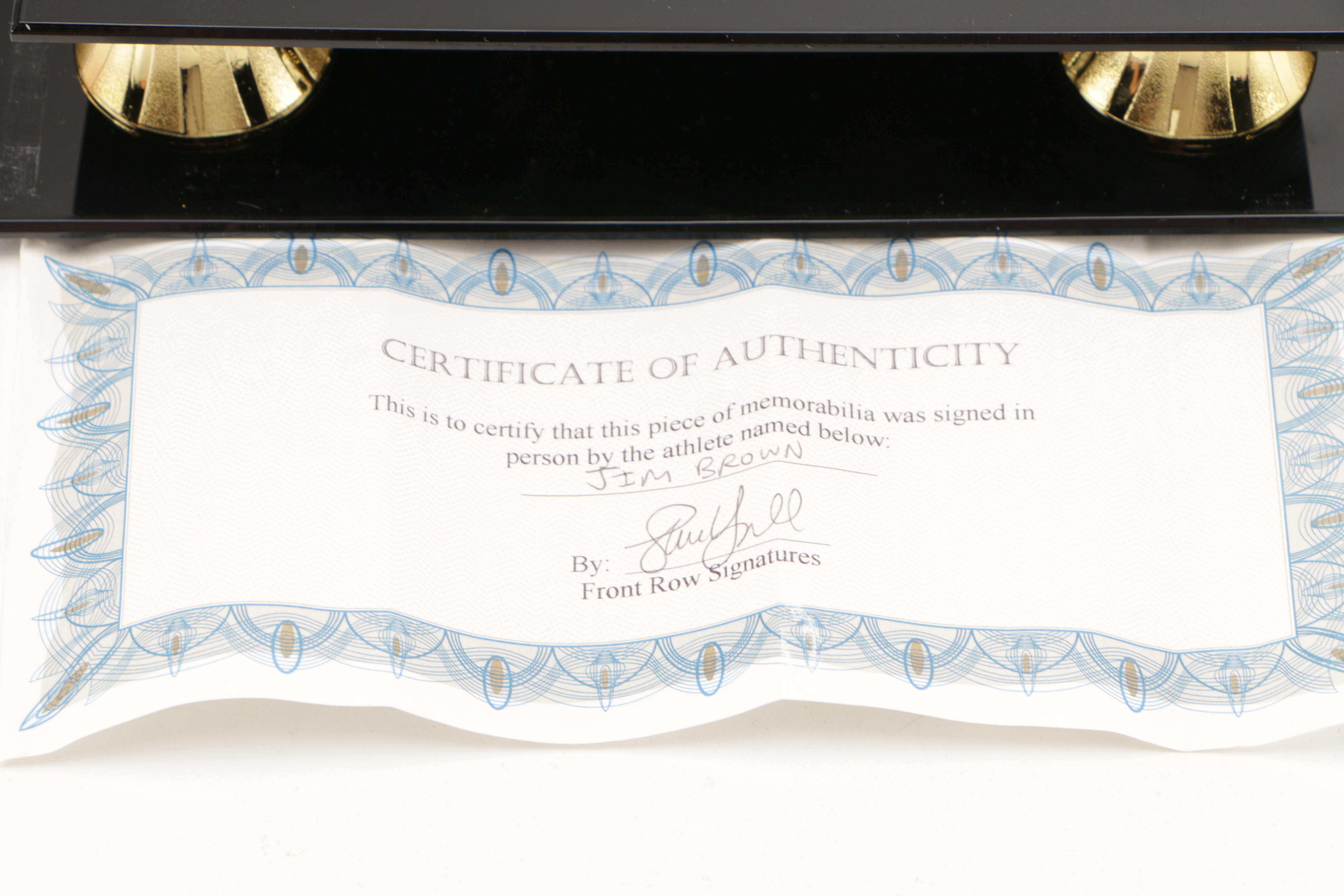 Jim Brown Signed Mini-Helmet