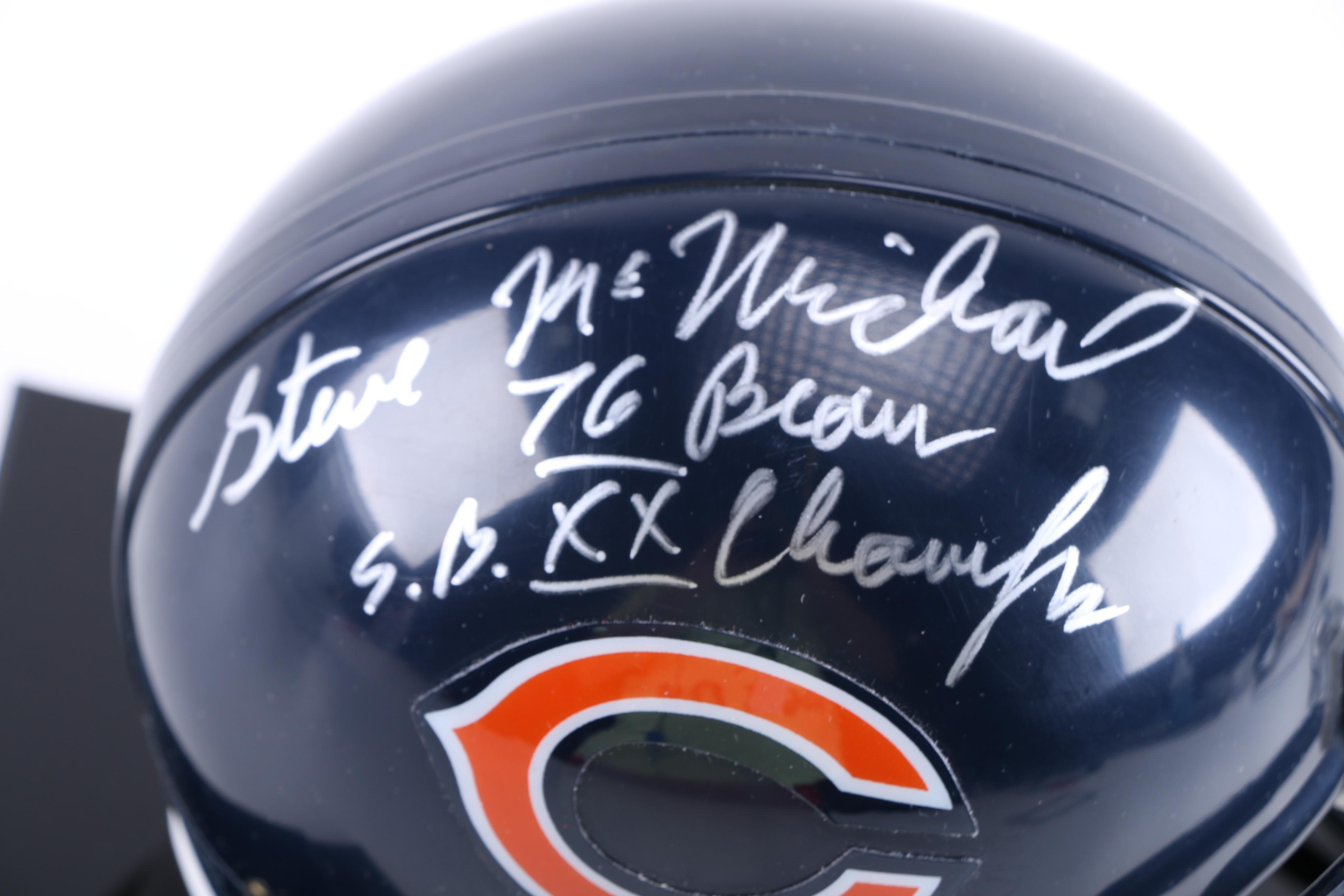Steve McMichael Signed Mini Helmet