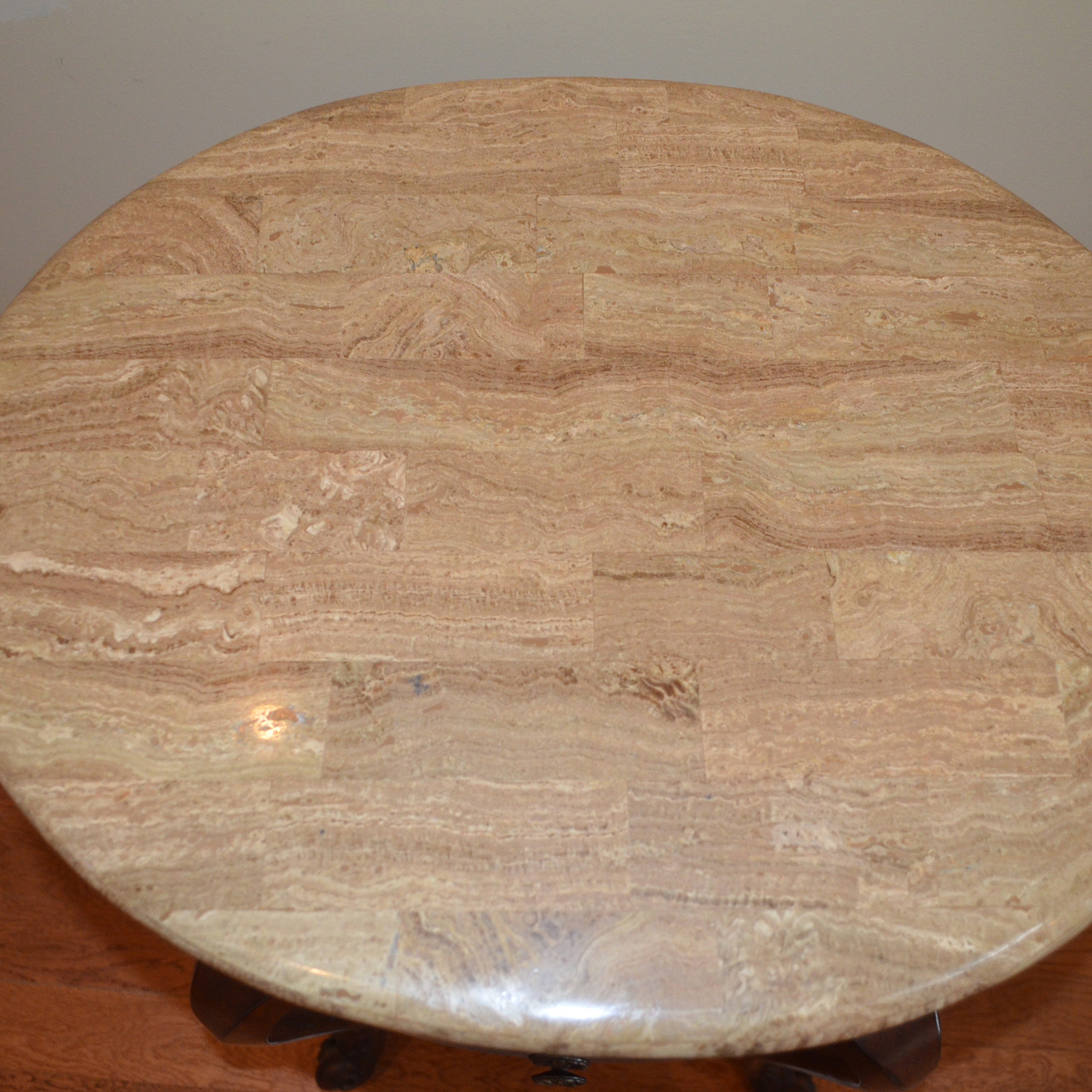 Louis XV Style Marble Top Accent Table