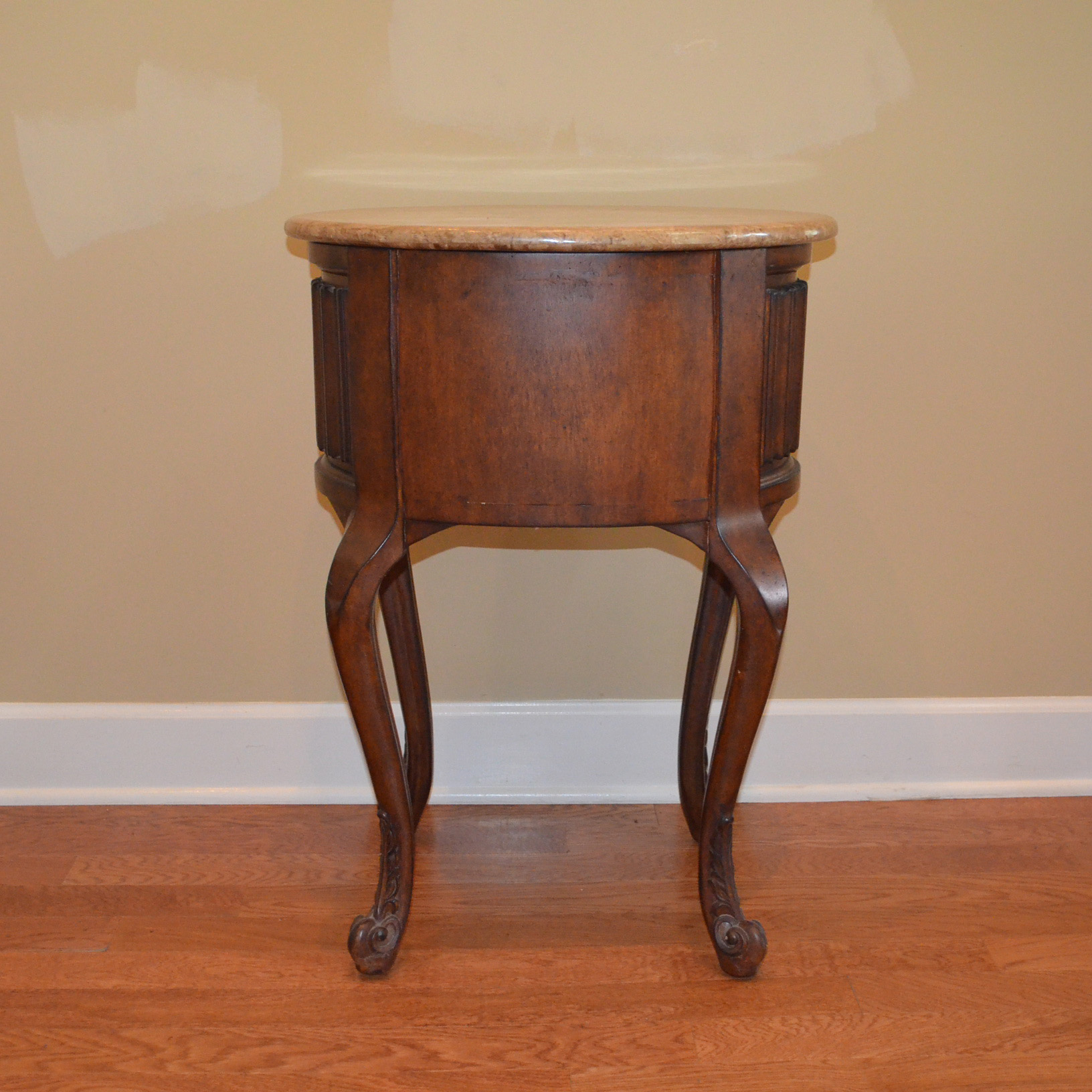 Louis XV Style Marble Top Accent Table